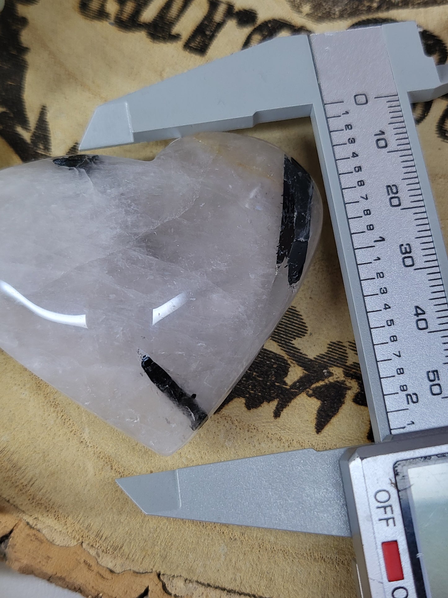 Tourmaline in Quartz heart