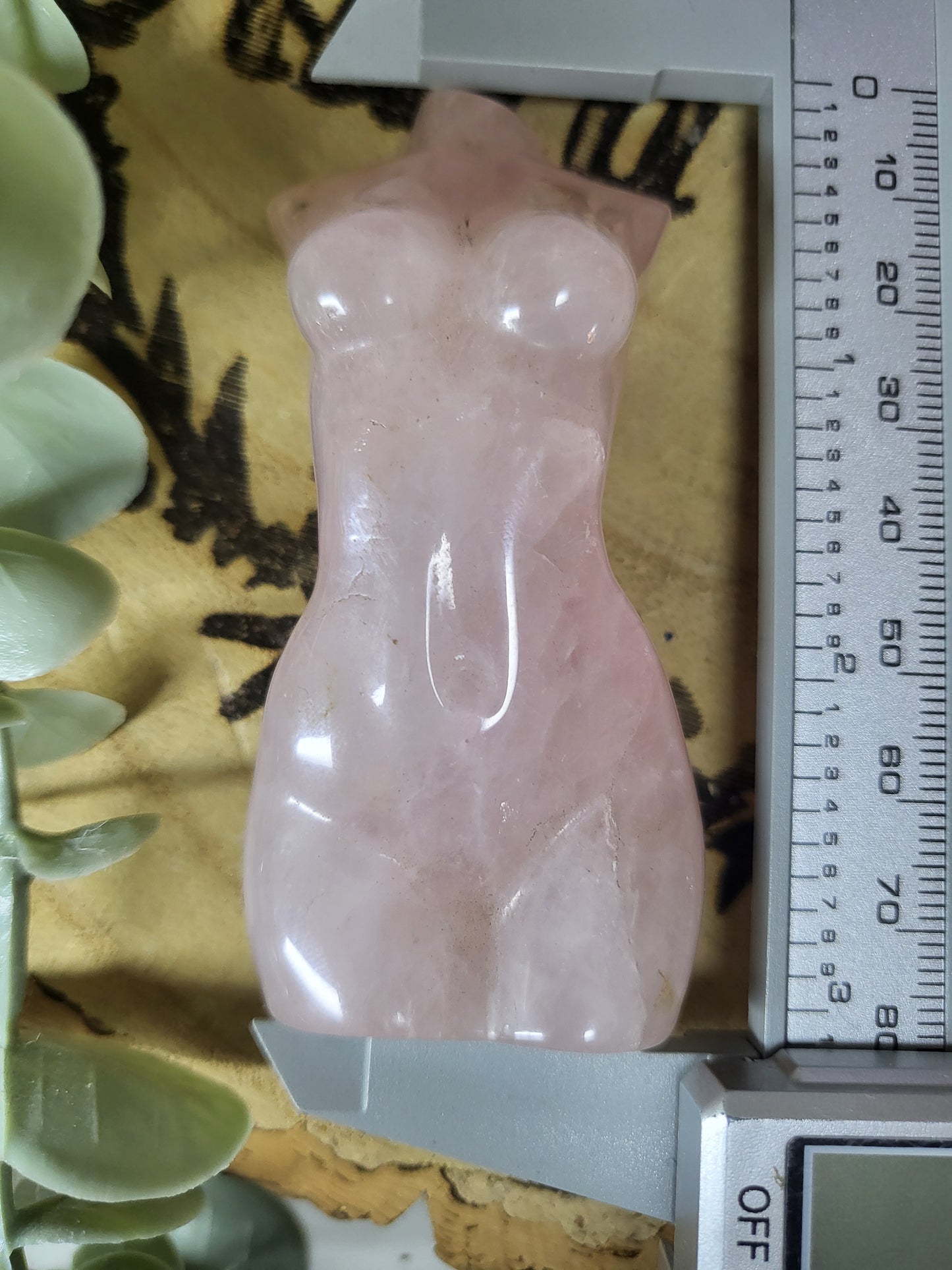 Rose quartz torso