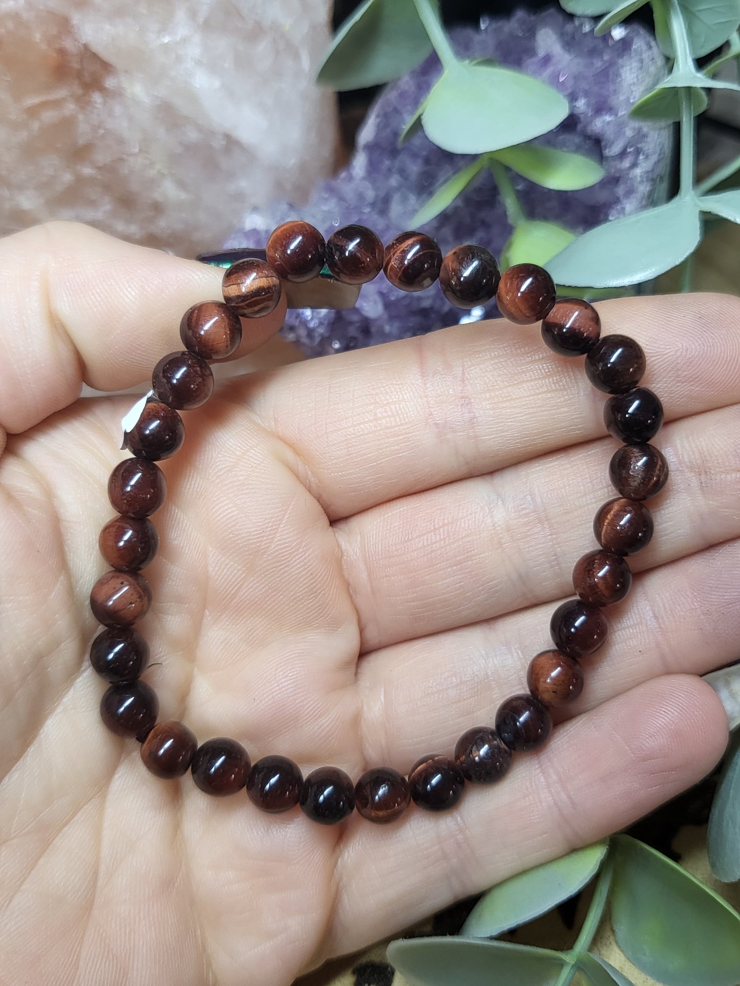 Red tigers eye bracelet