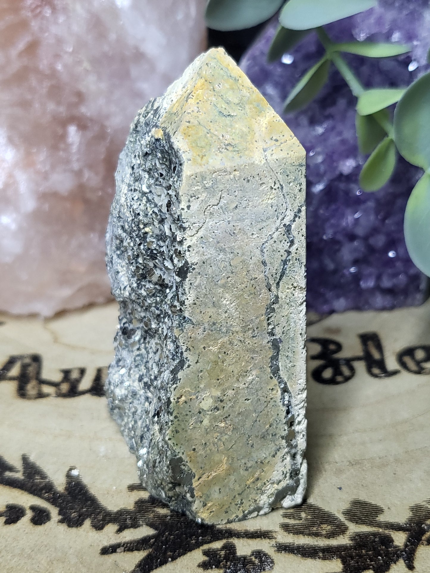 Raw pyrite point