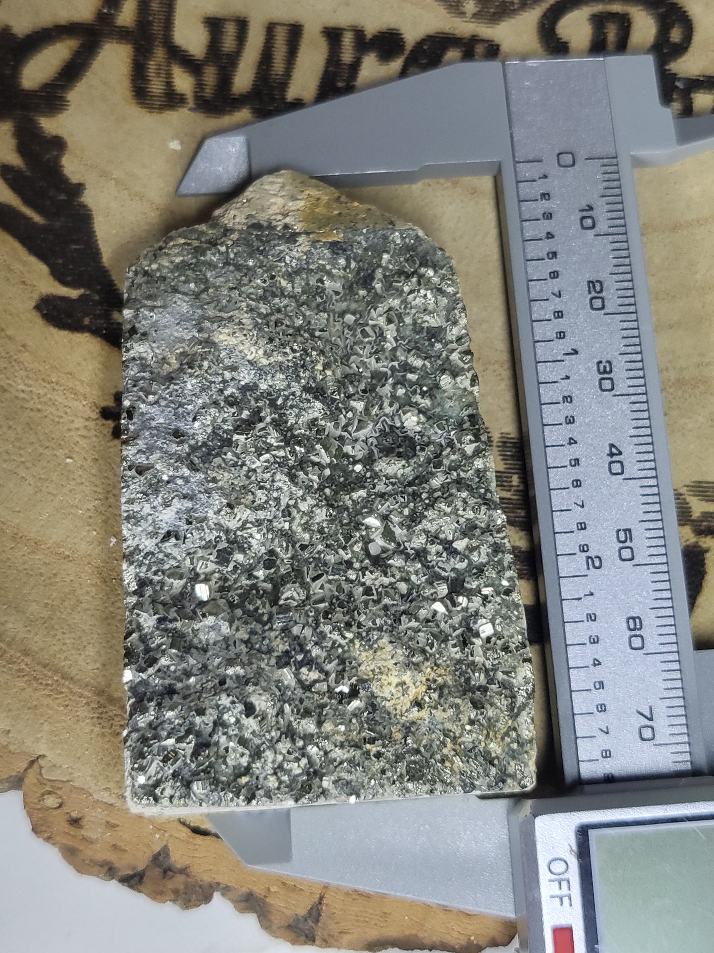 Raw pyrite point