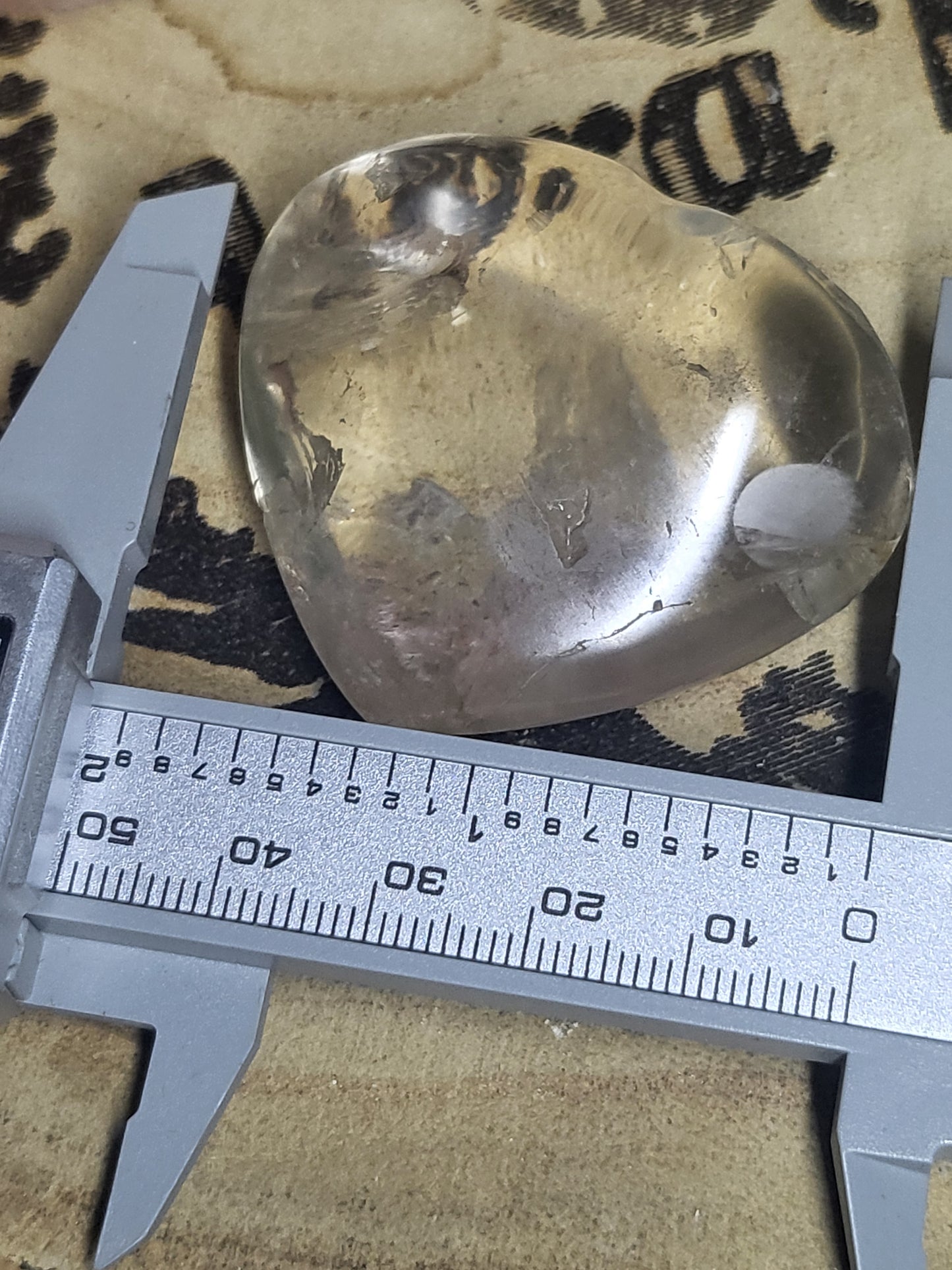 Smokey quartz heart