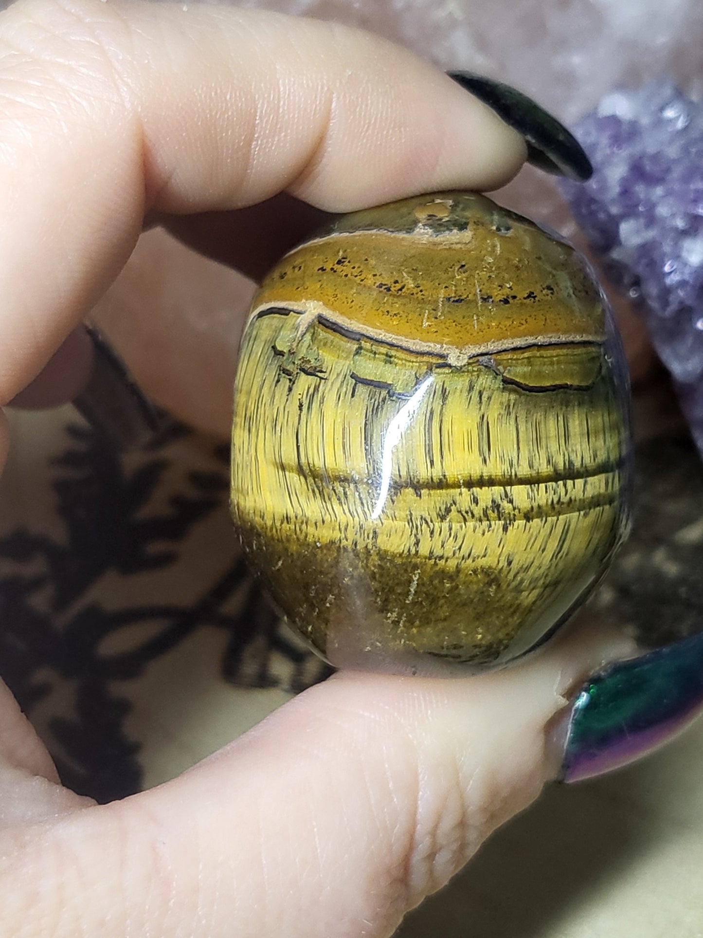 Tigers eye skull