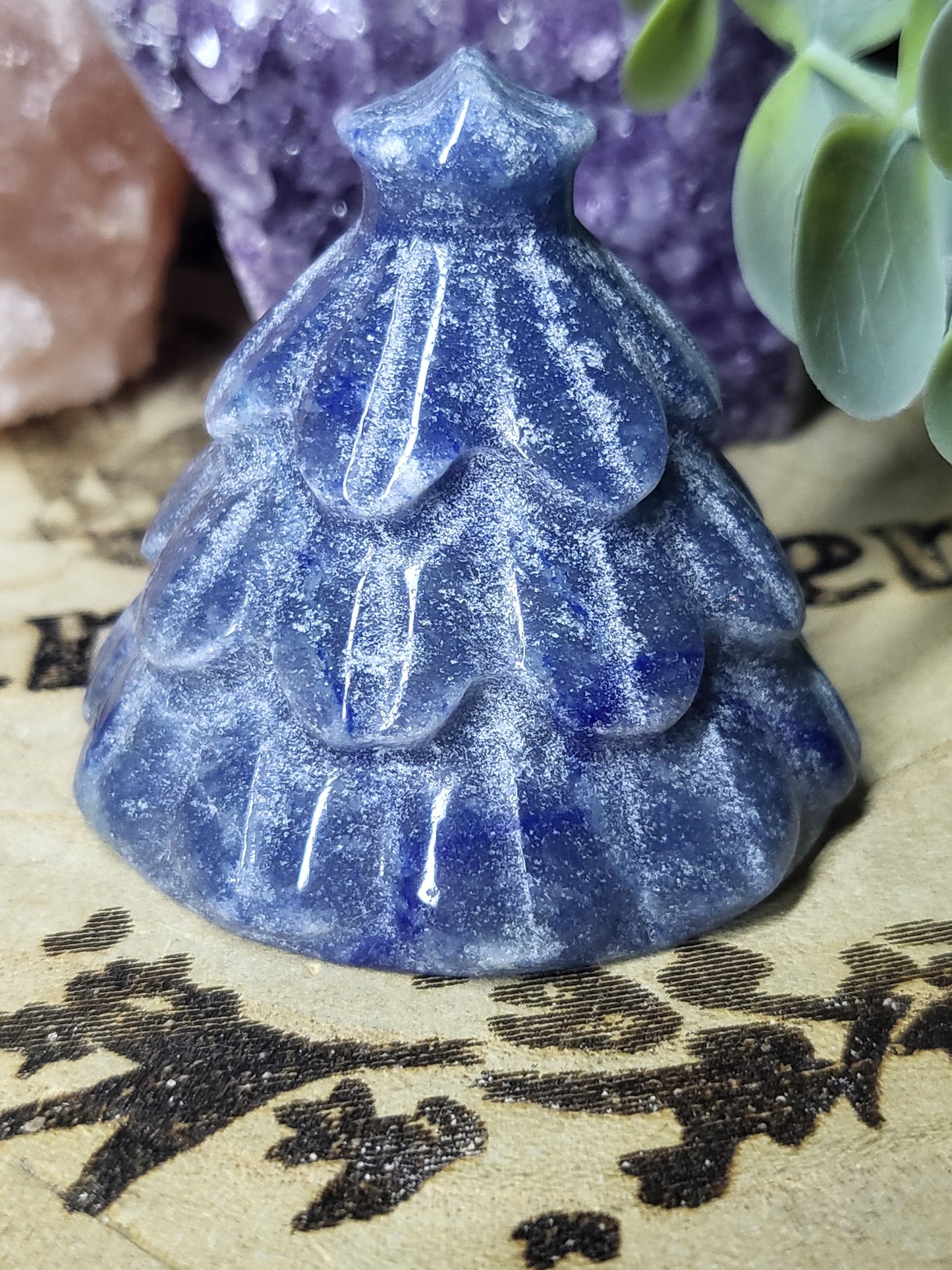 Blue Aventurine Christmas tree