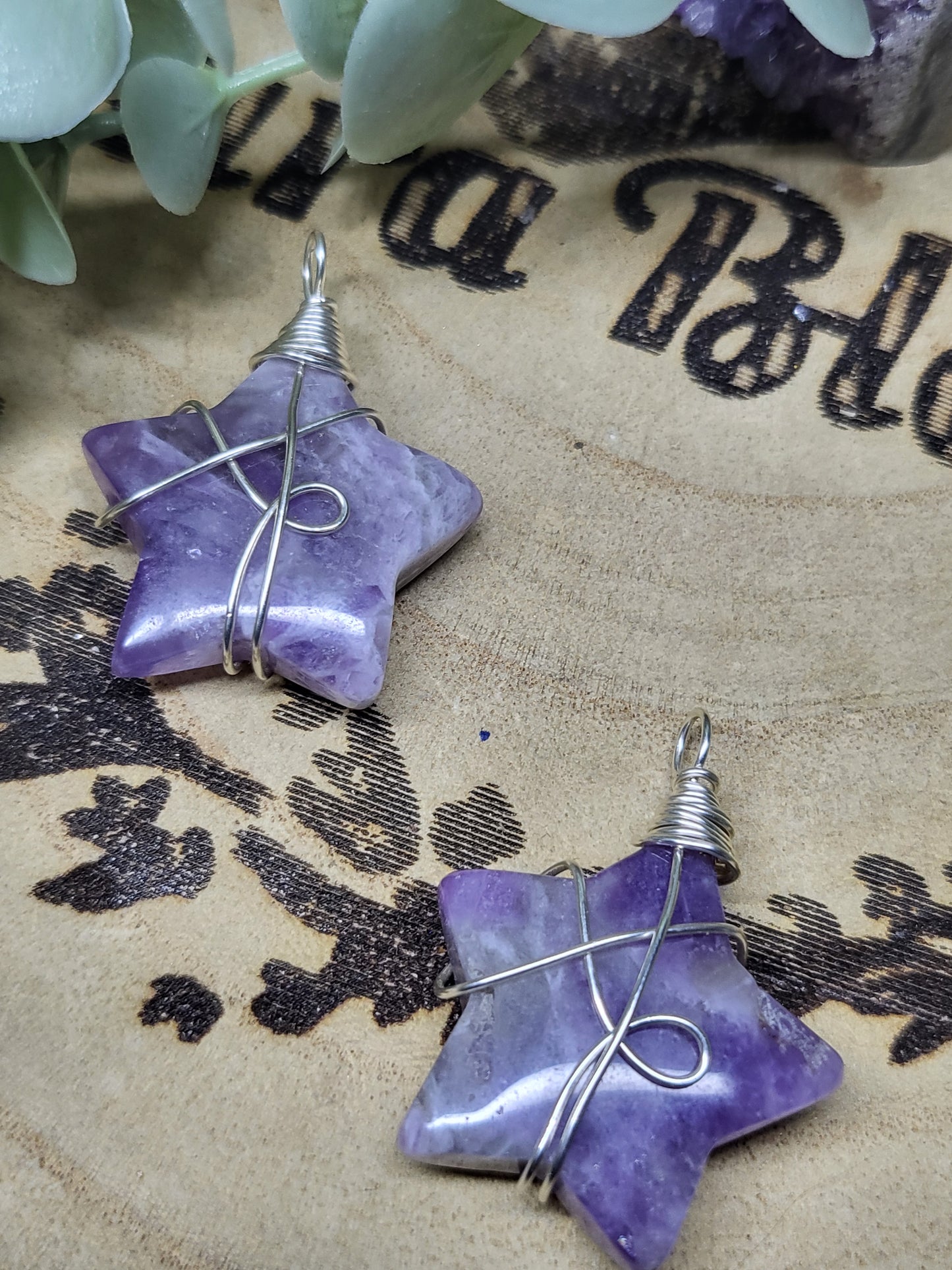 Amethyst star pendant