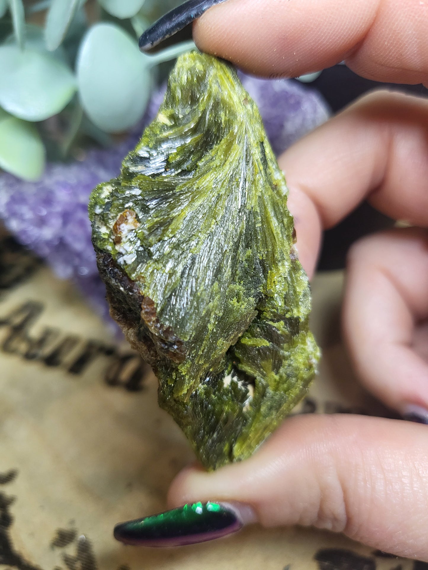 Epidote with Garnet rare specimen