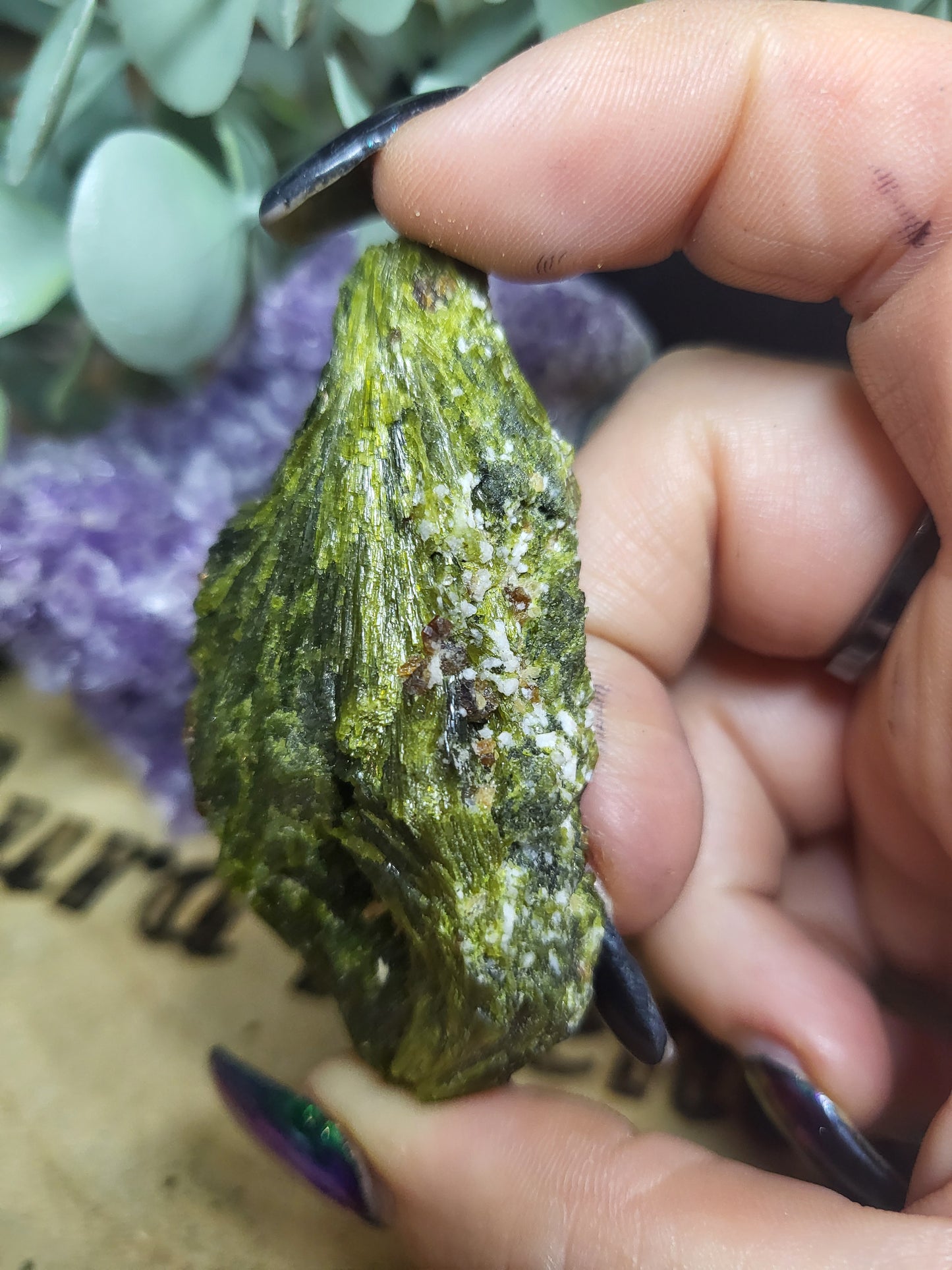 Epidote with Garnet rare specimen