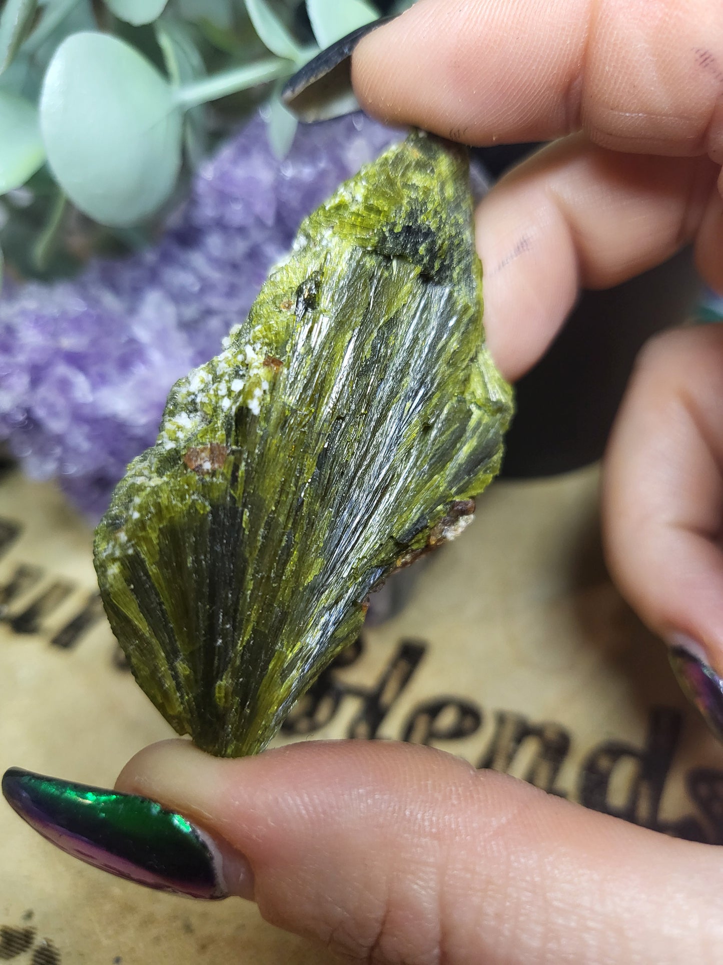 Epidote with Garnet rare specimen