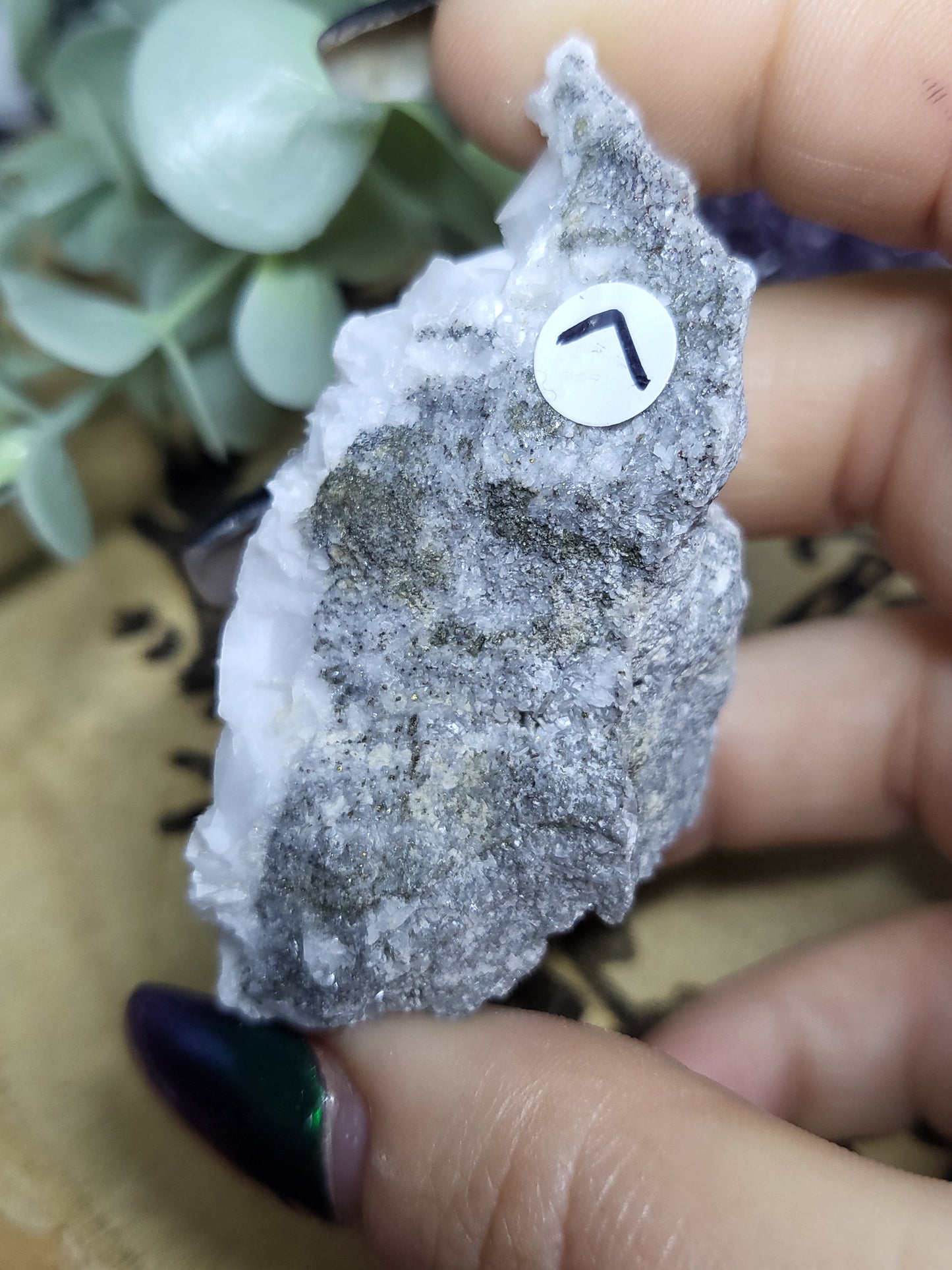 Rose white calcite