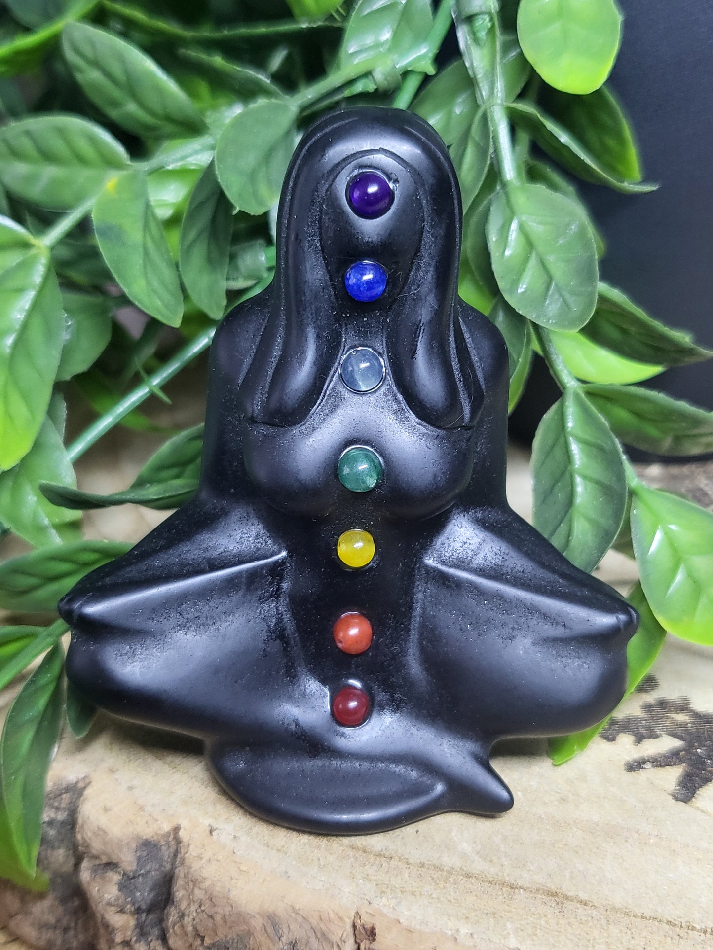 Obsidian chakra woman