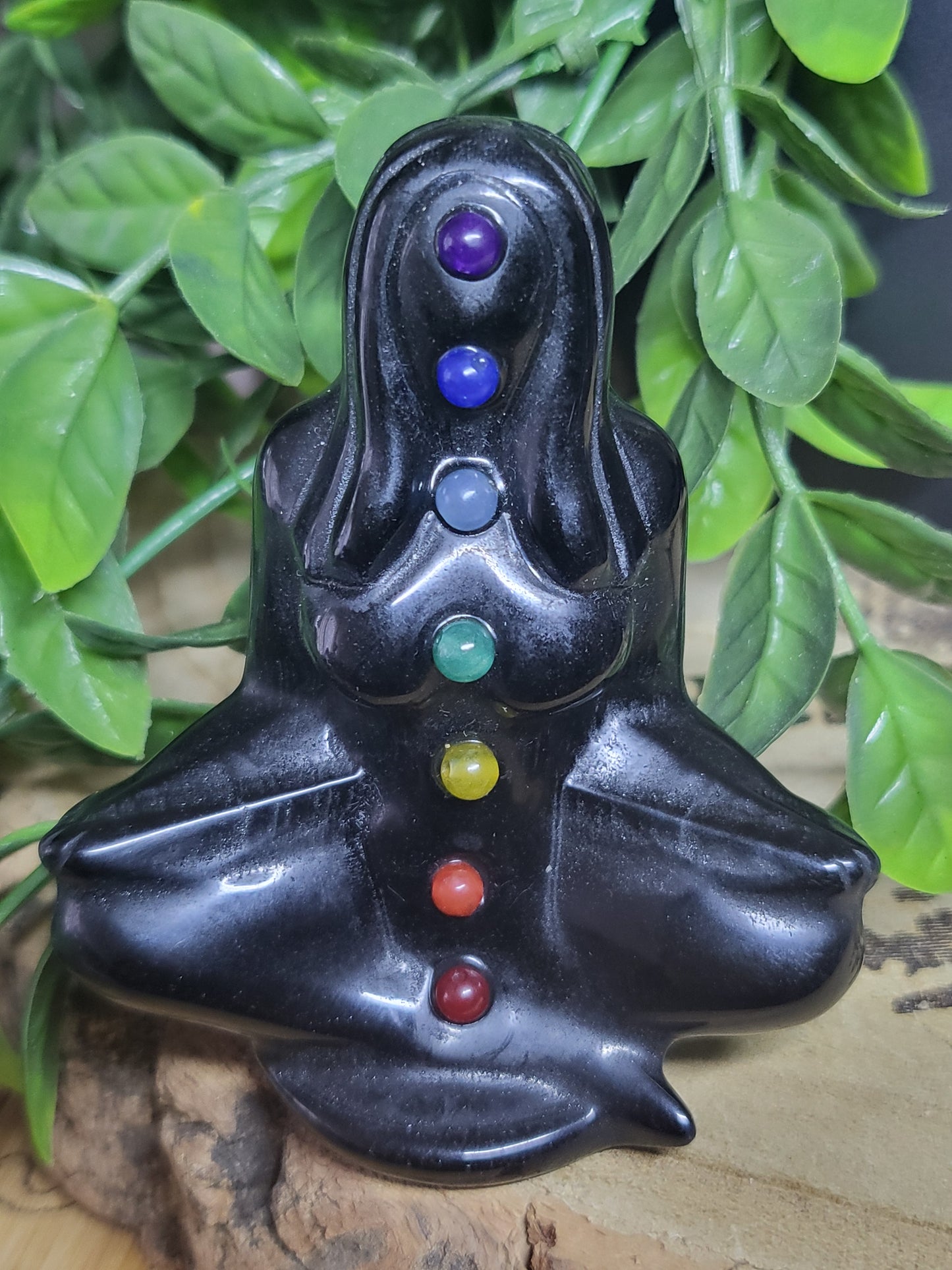 Obsidian chakra woman