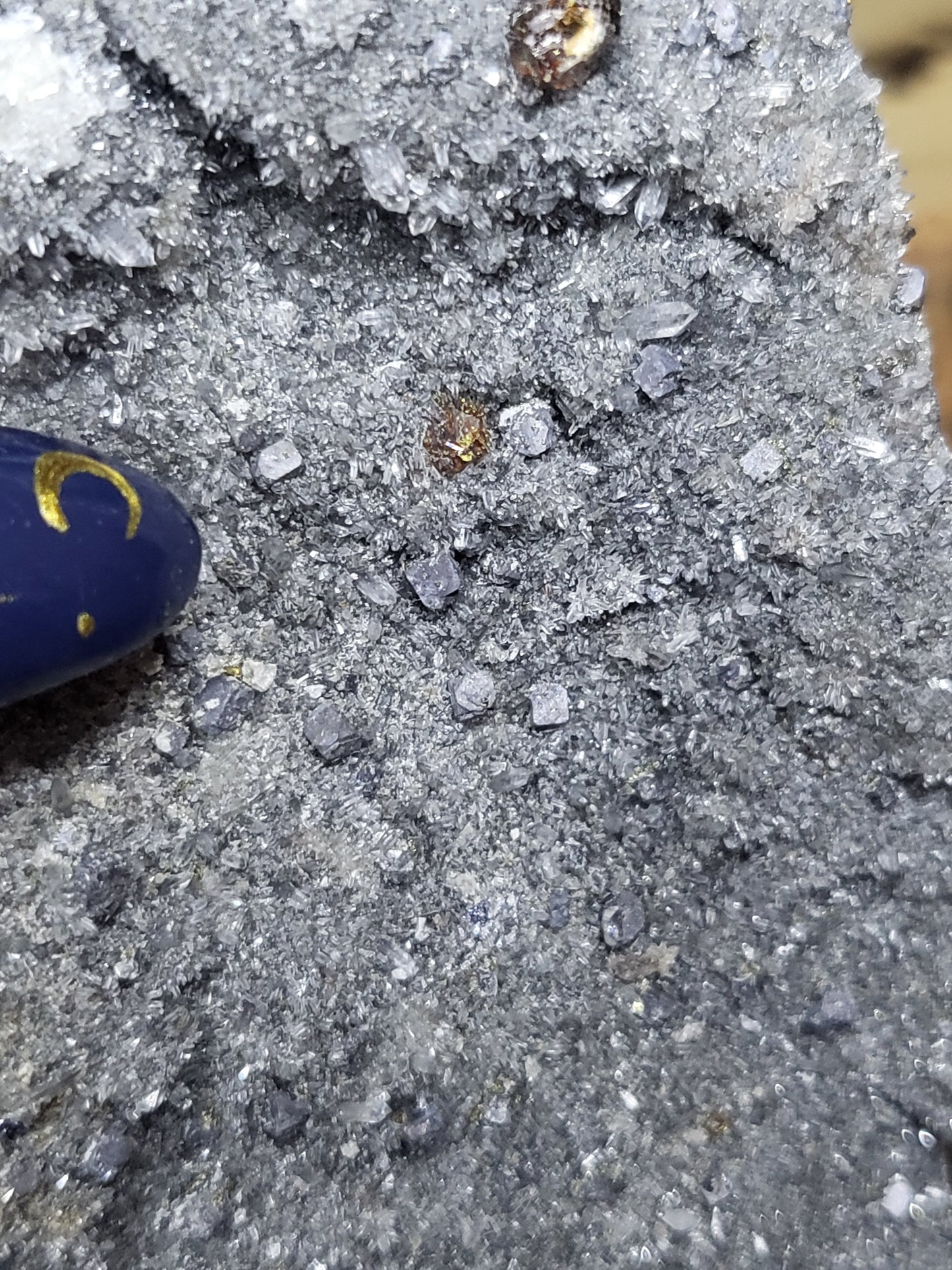 Garnet and sphalerite specimen