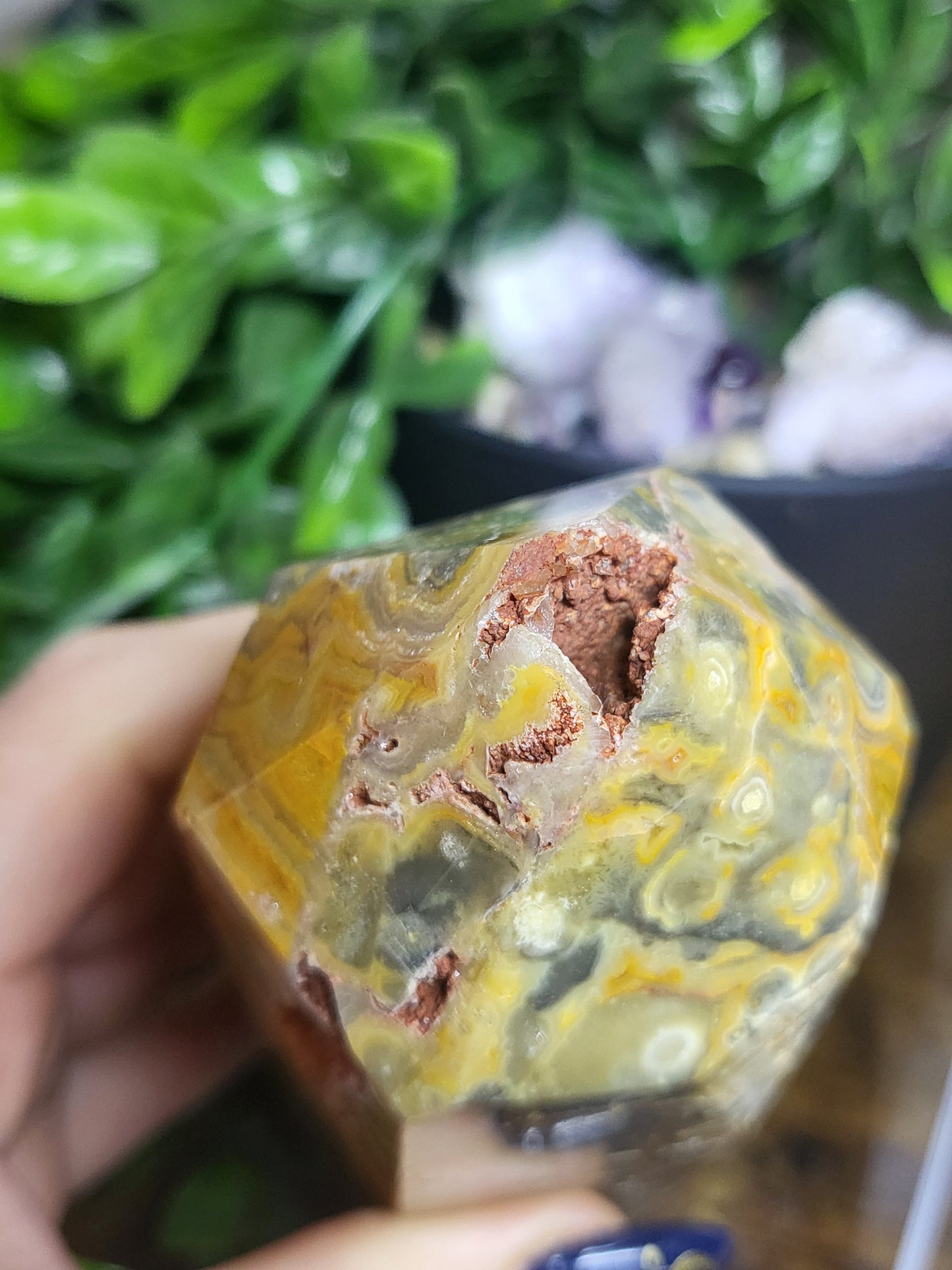 Crazy lace agate tower