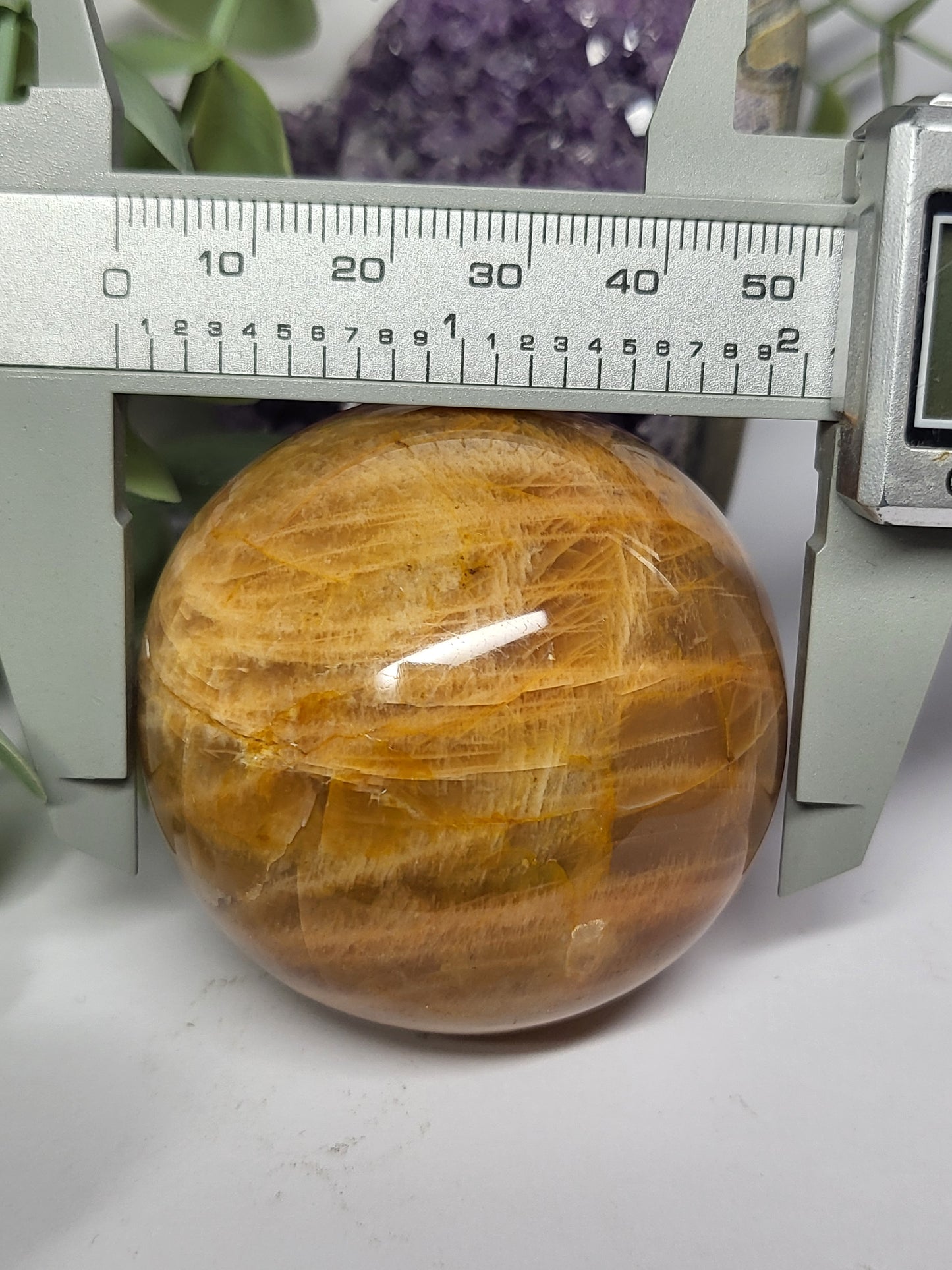Peach Moonstone Sphere