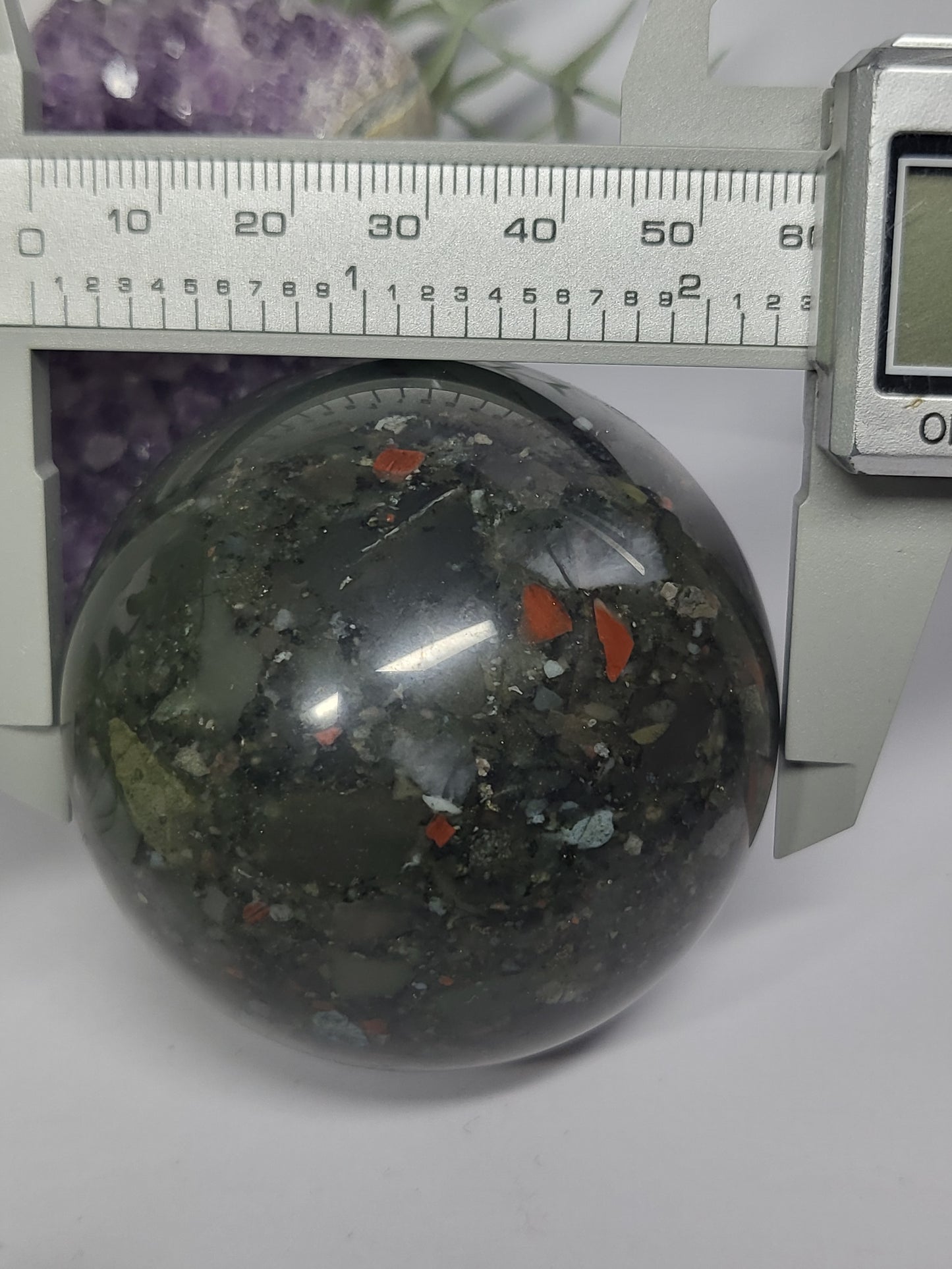 African bloodstone sphere