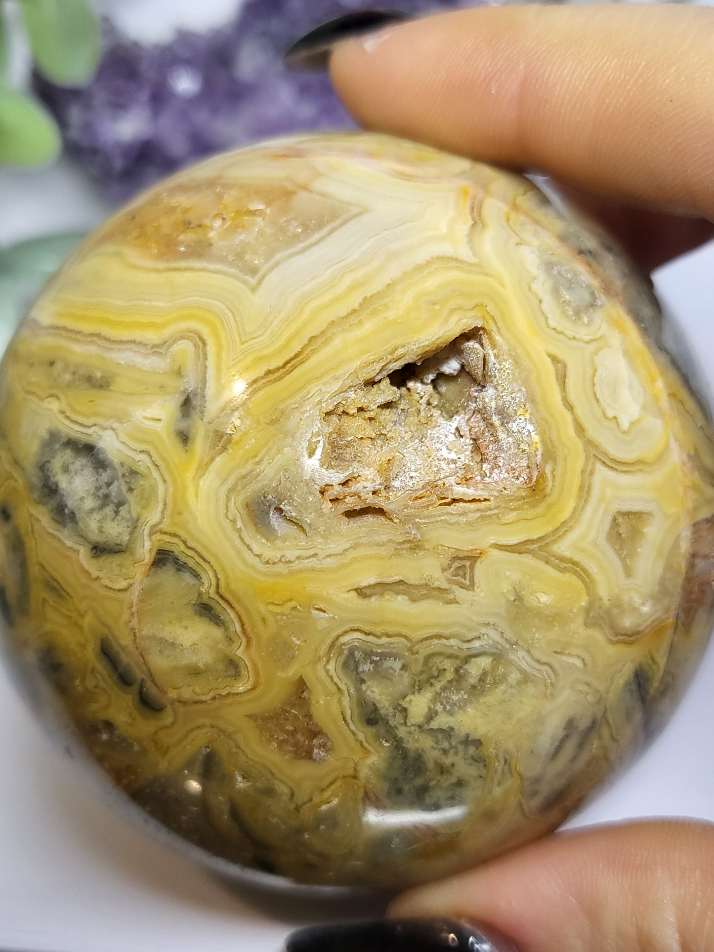 Crazy Lace Agate Sphere