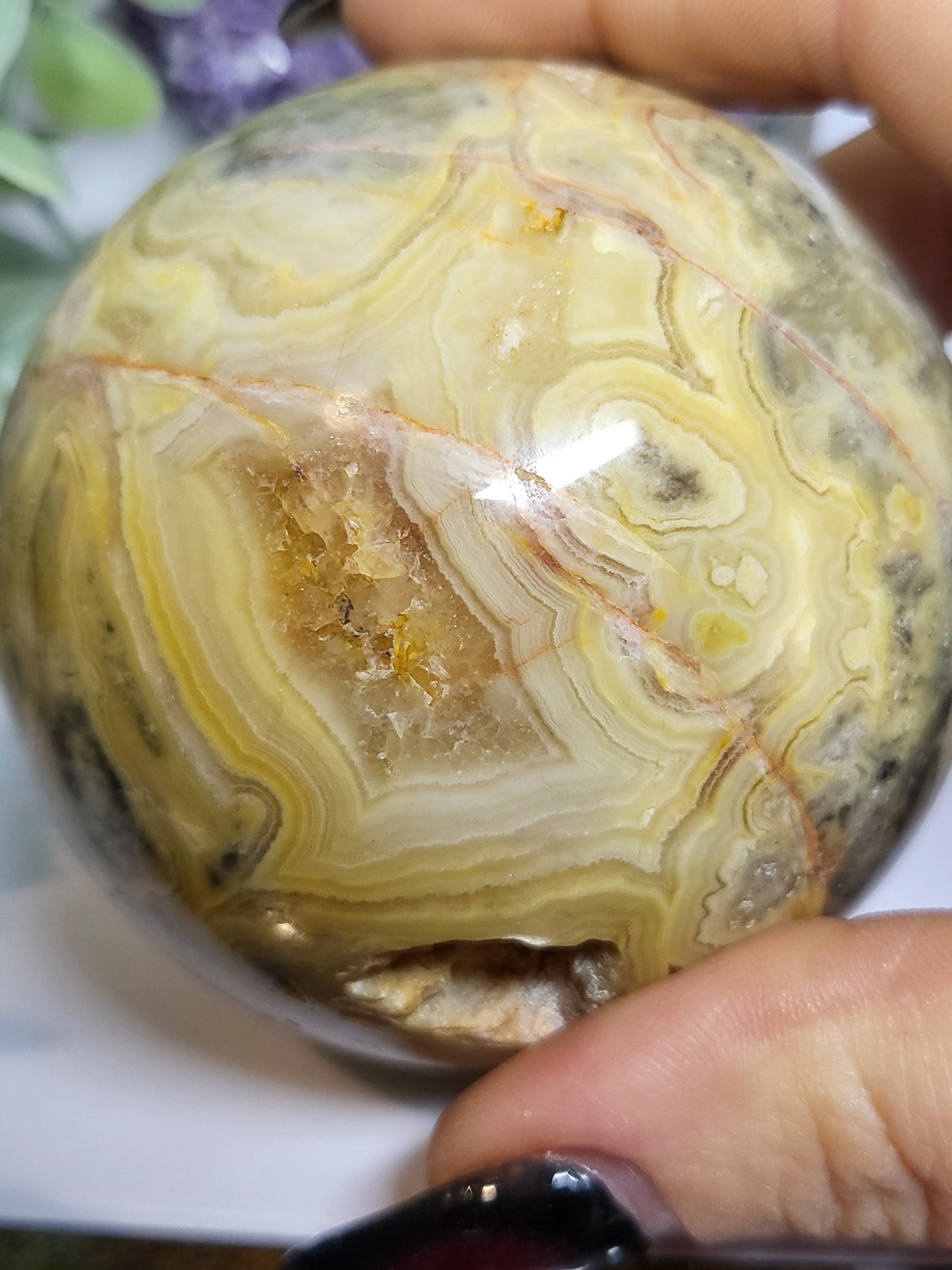 Crazy Lace Agate Sphere
