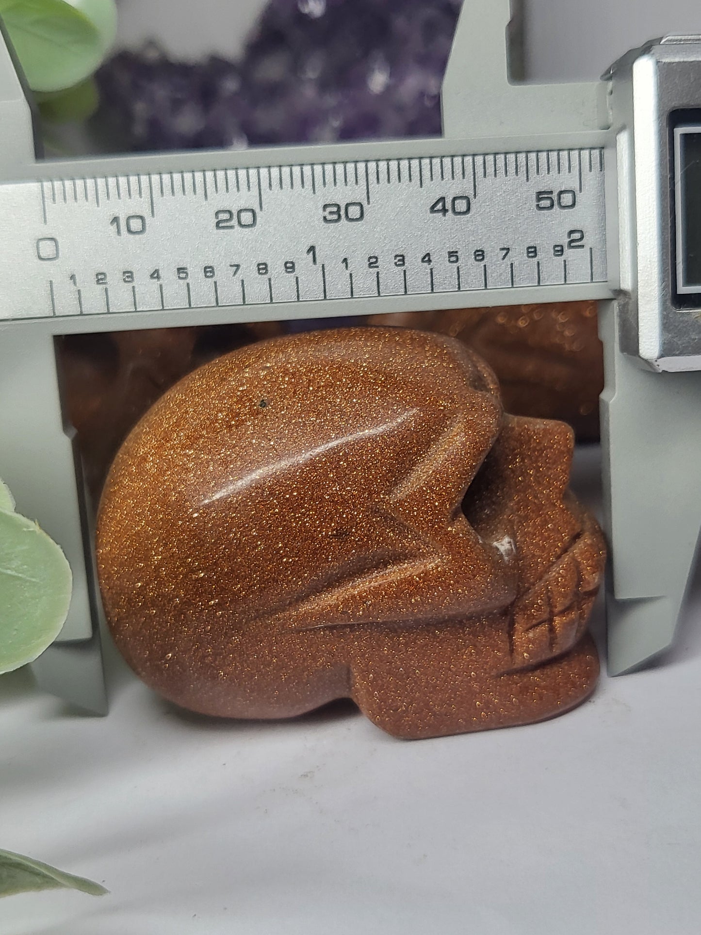Gold Sandstone Skull