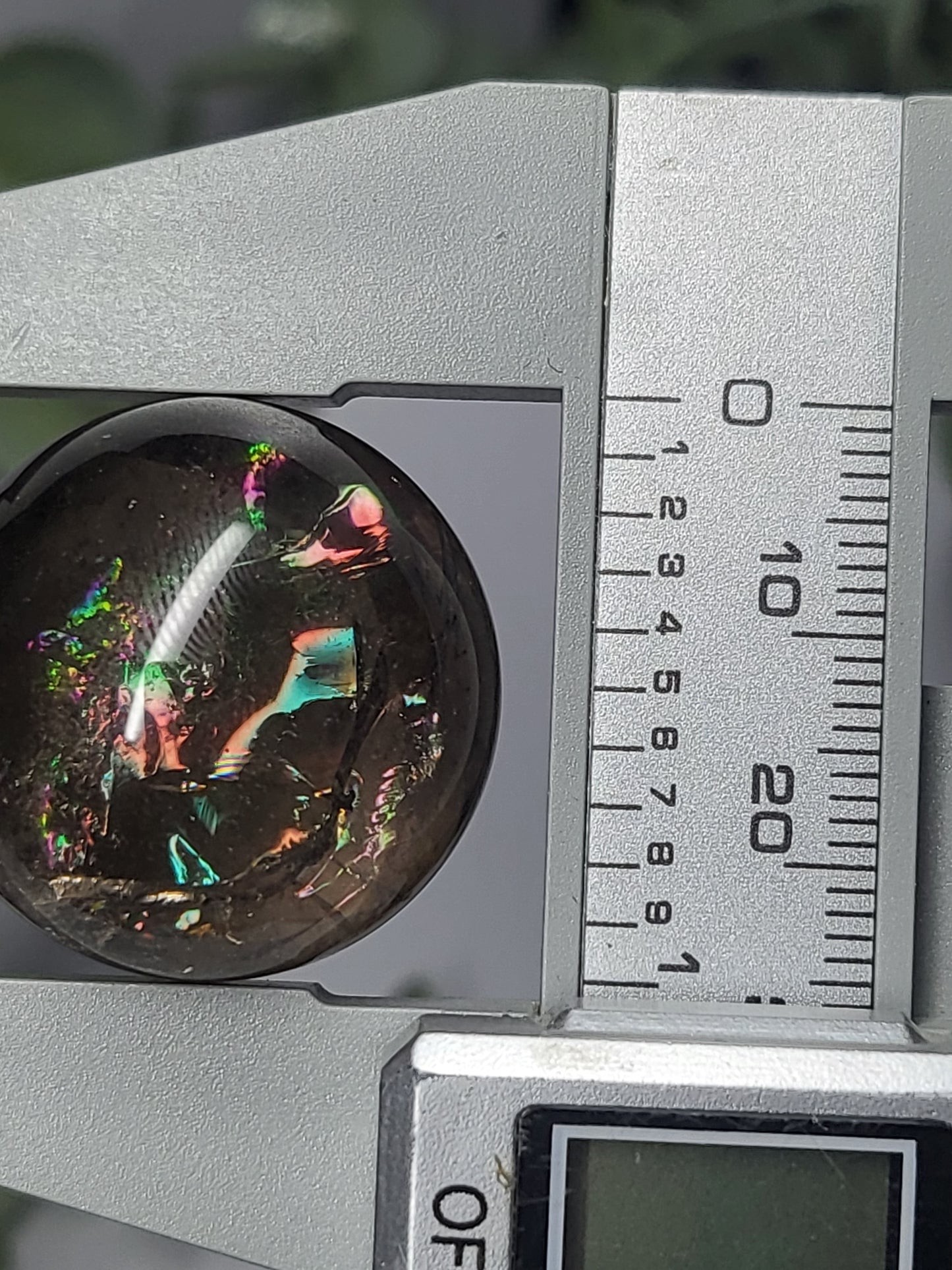 Smokey quartz with rainbows