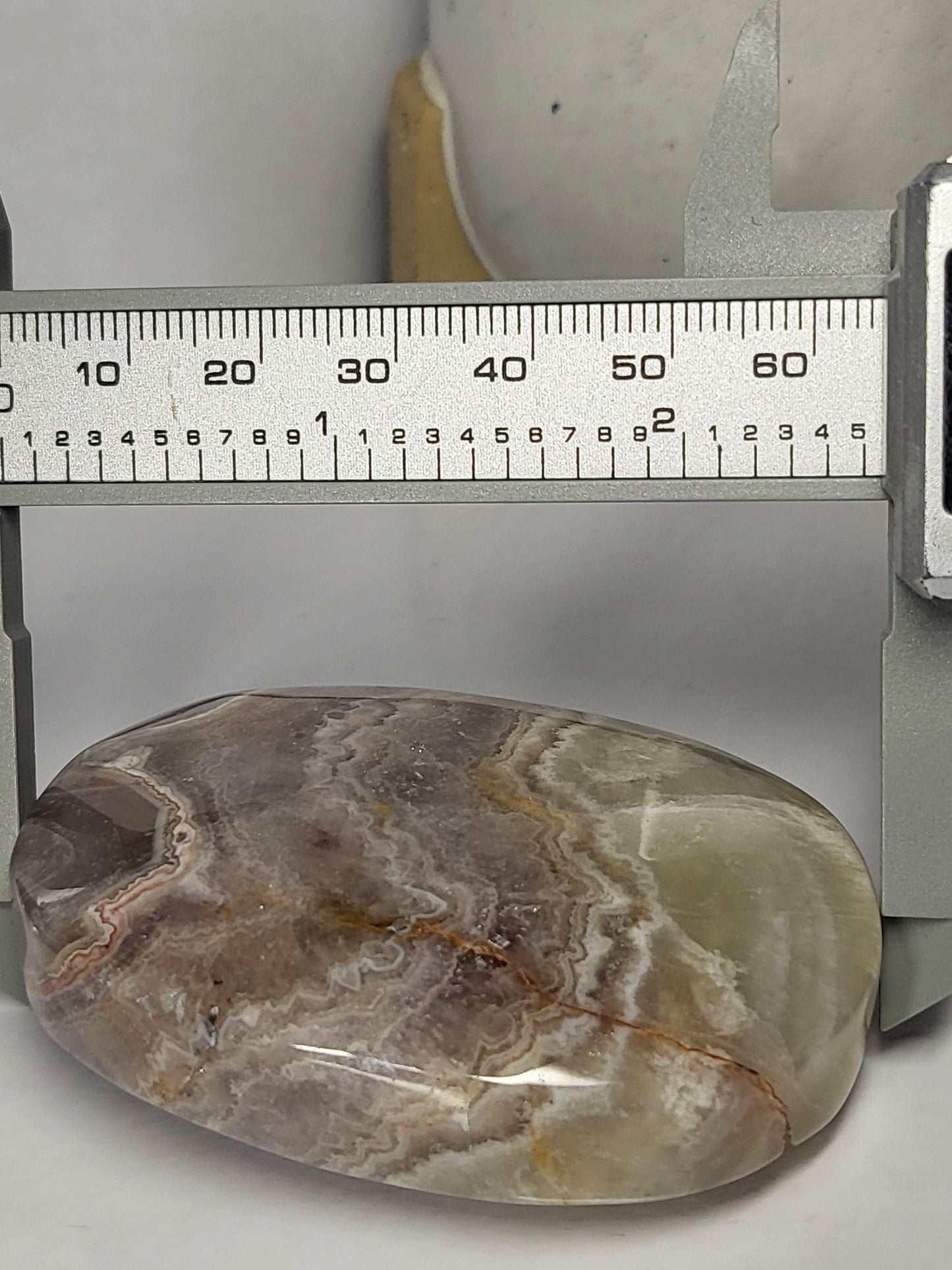 Amethyst and agate palmstone