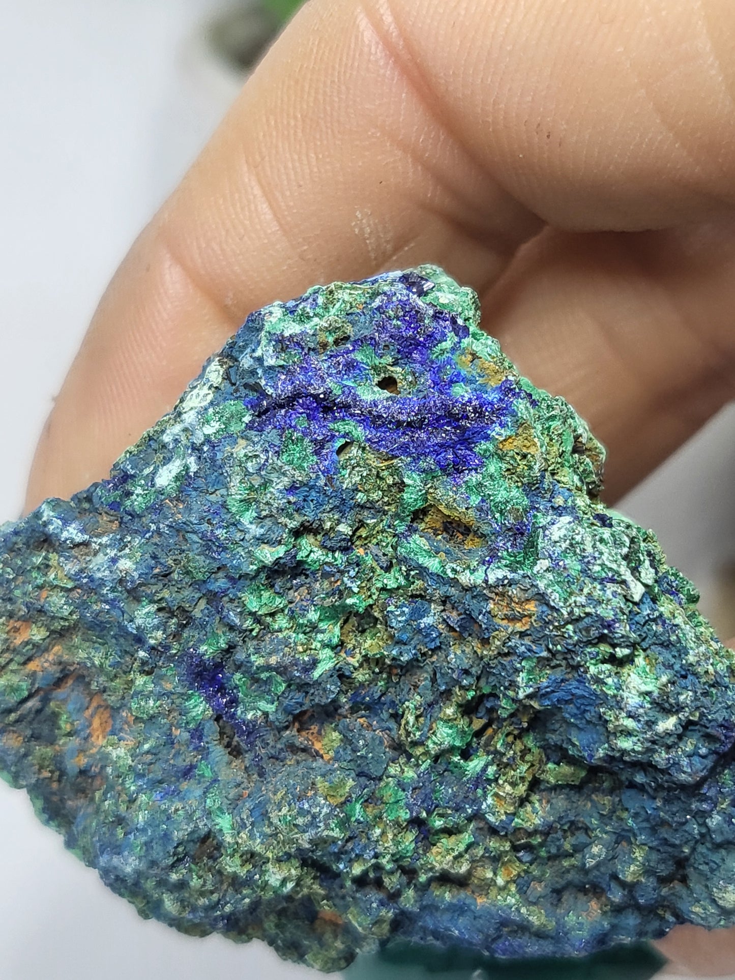 Azurite and malachite