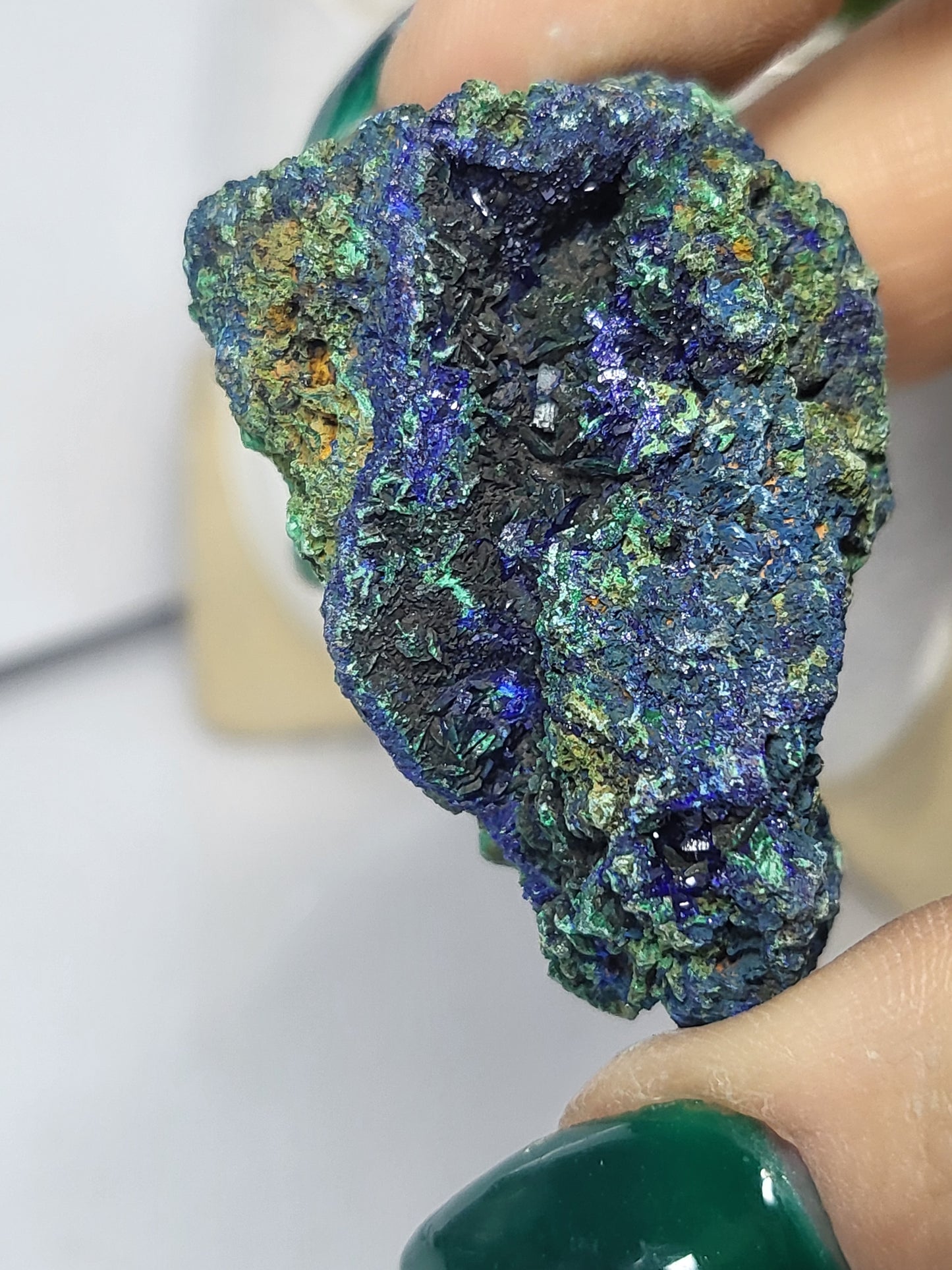 Azurite and malachite
