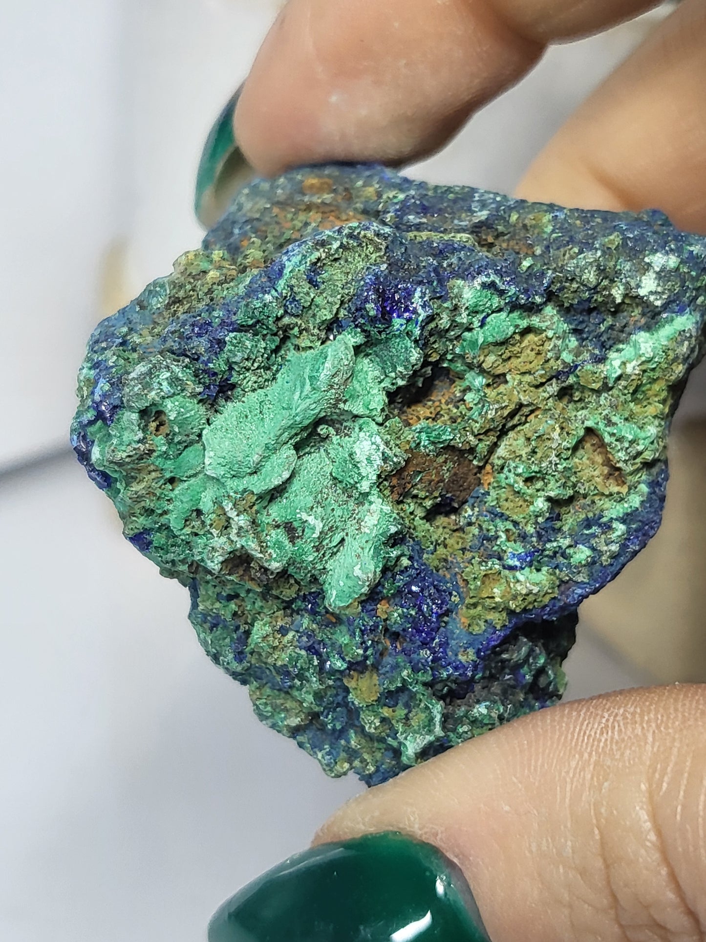 Azurite and malachite