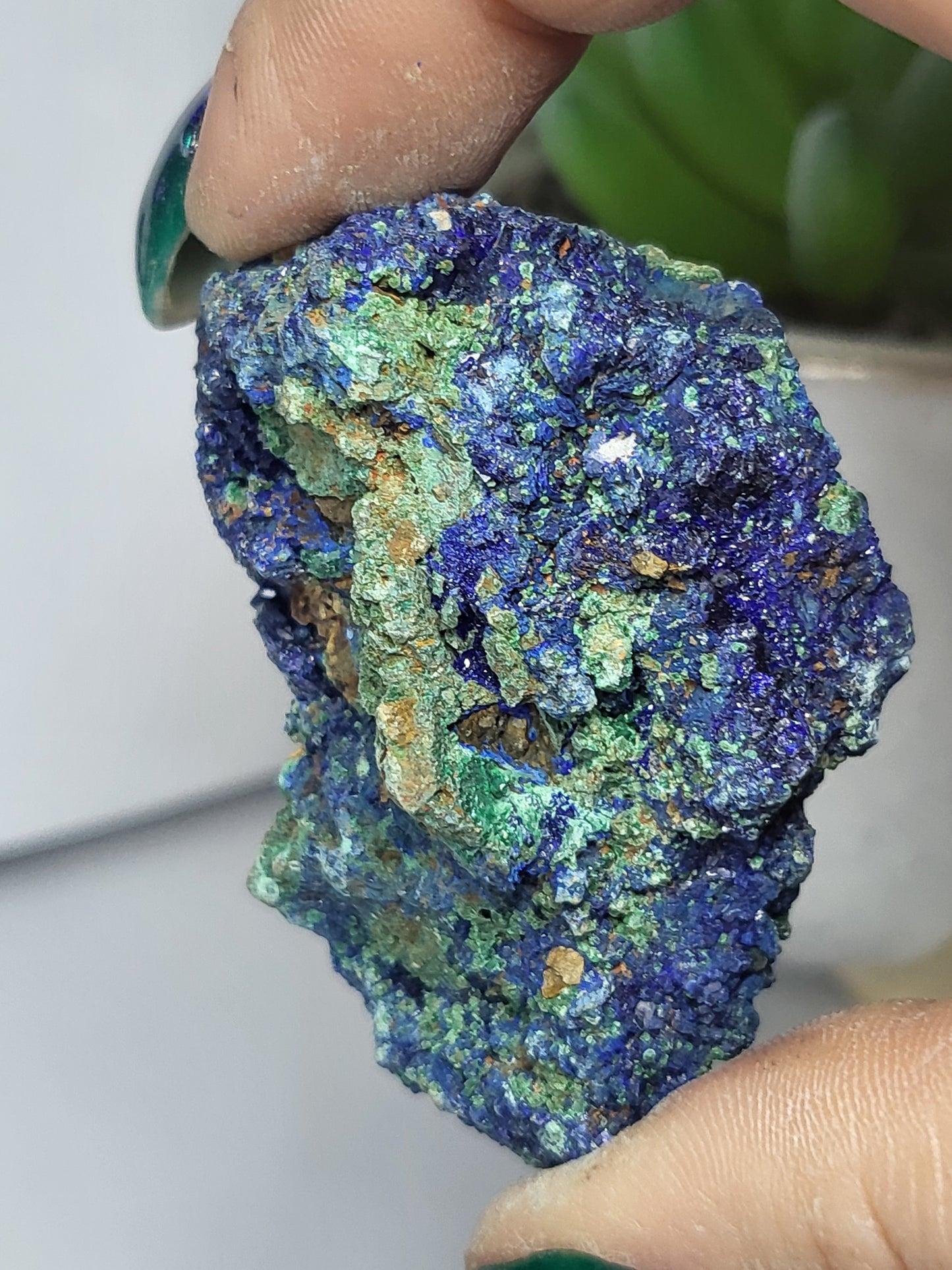 Azurite and malachite