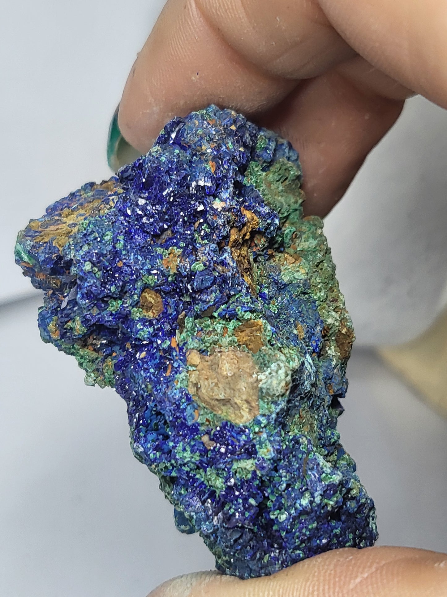 Azurite and malachite