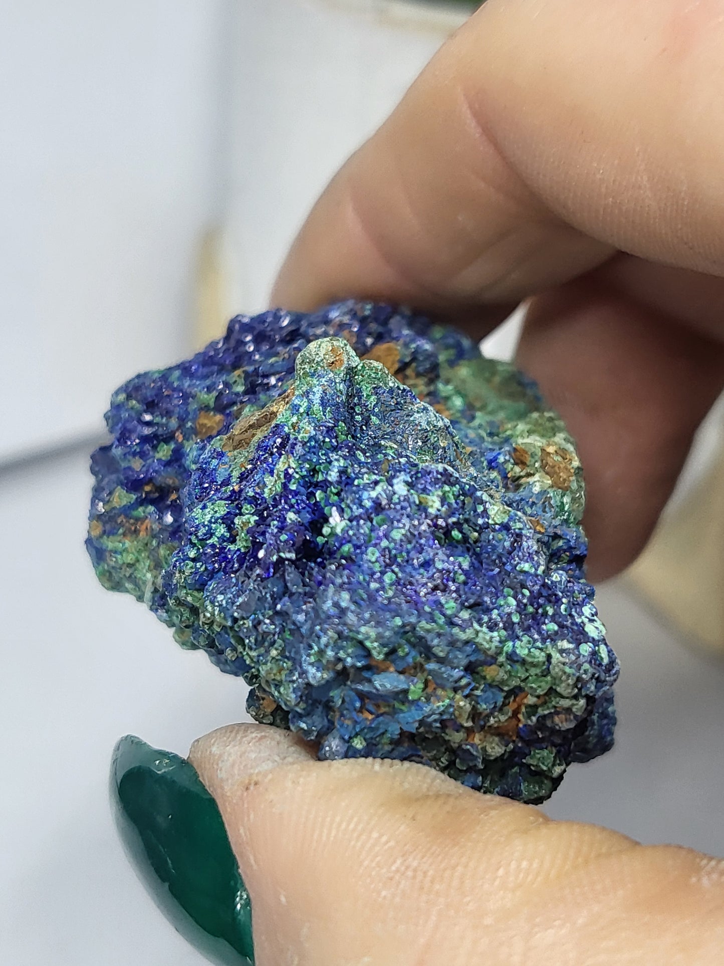 Azurite and malachite
