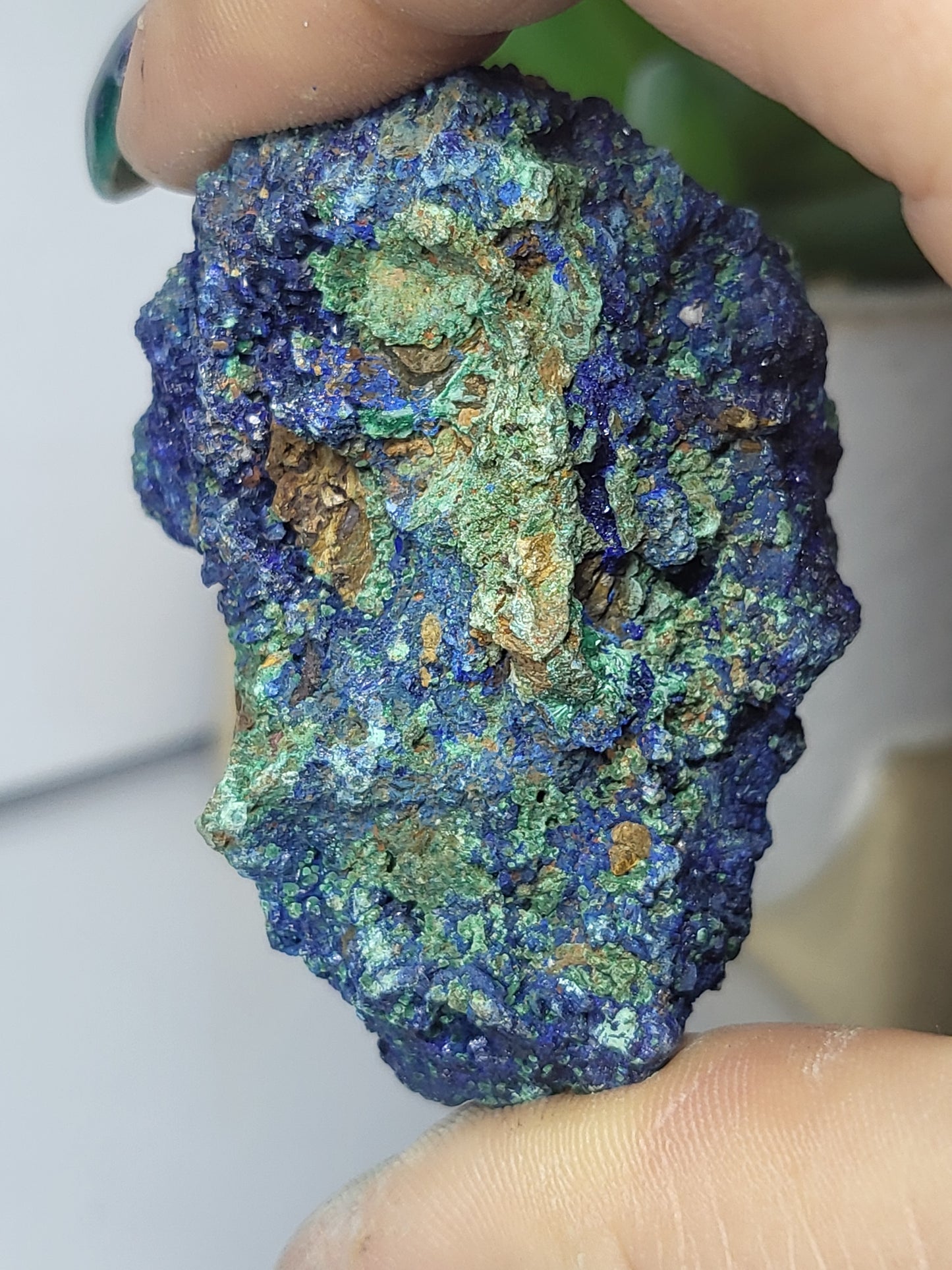 Azurite and malachite