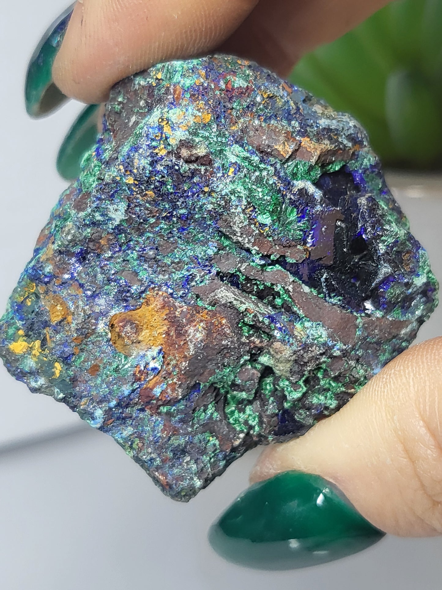 Azurite and malachite