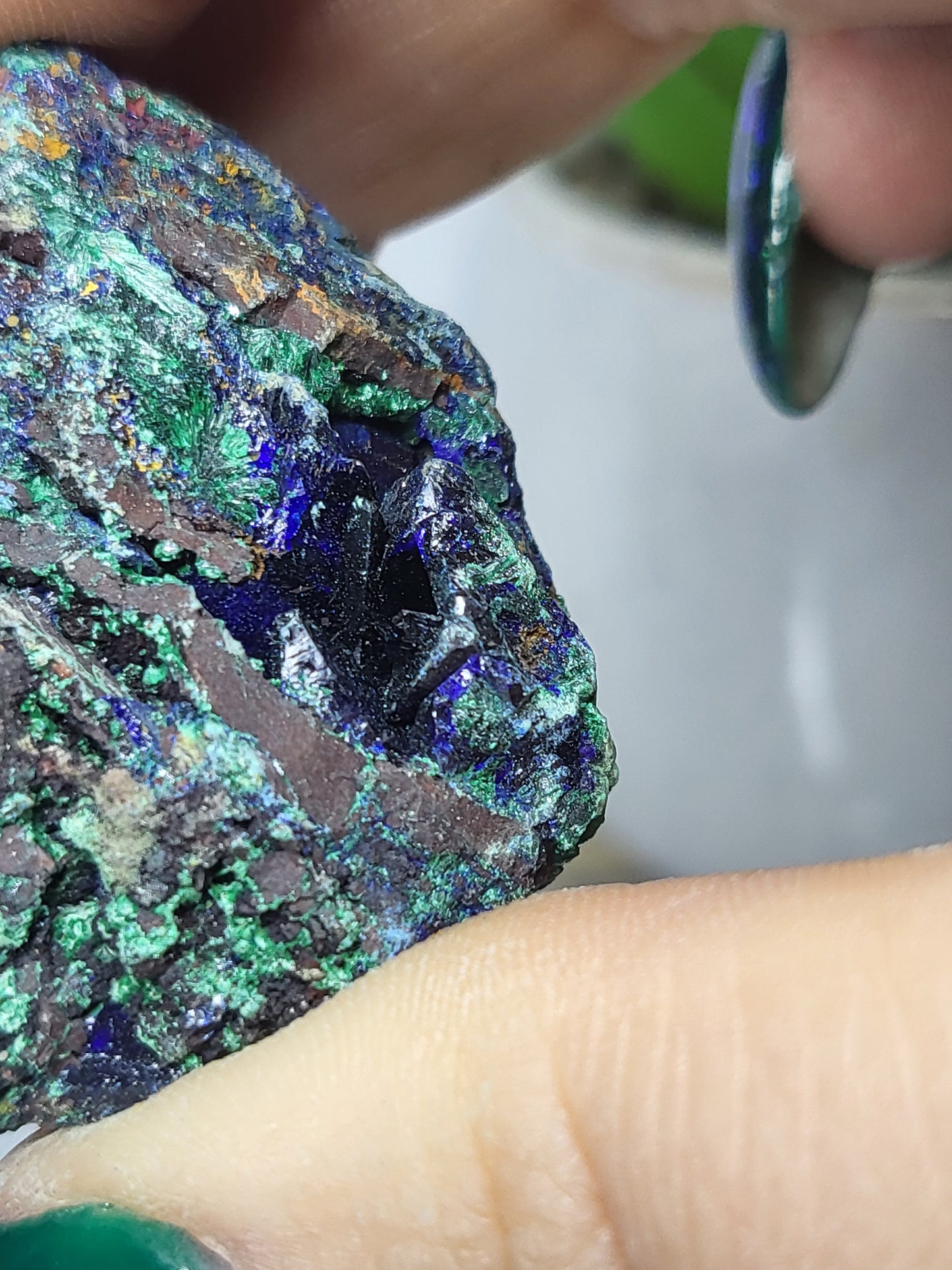 Azurite and malachite