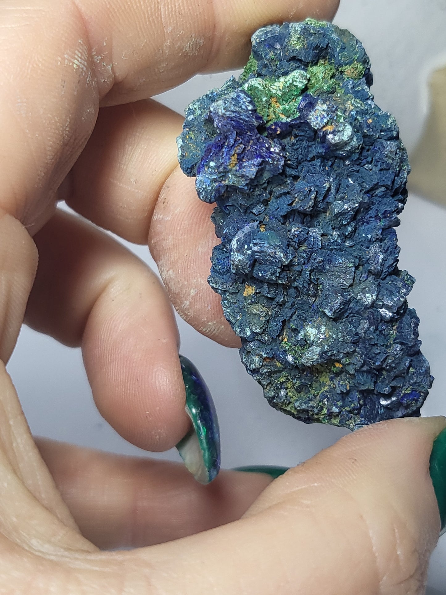 Azurite and malachite