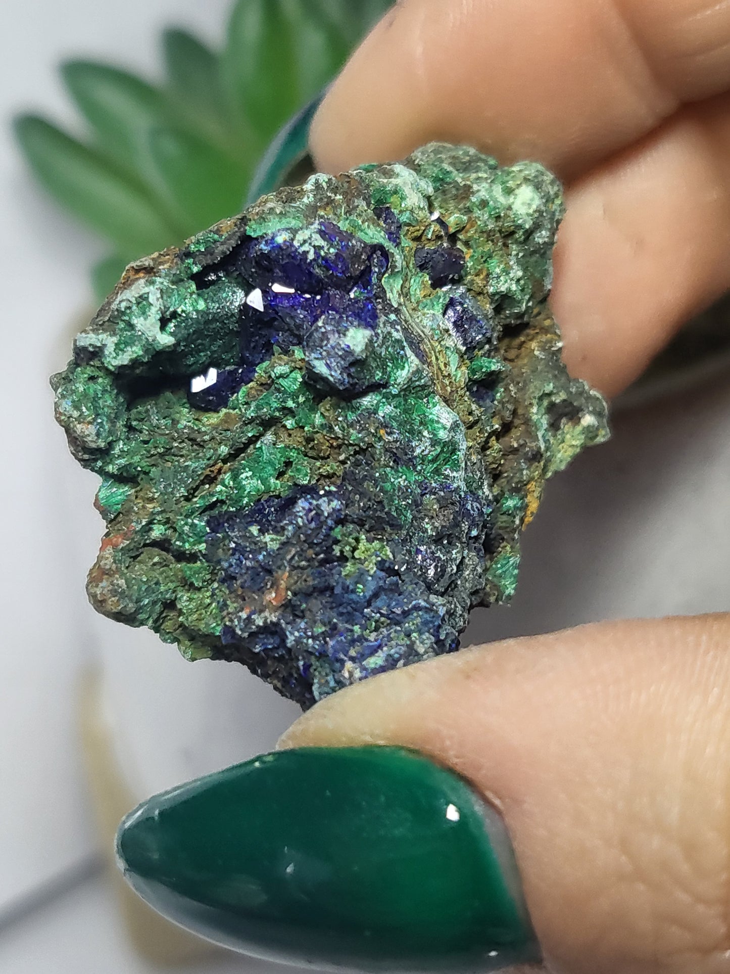 Azurite and malachite