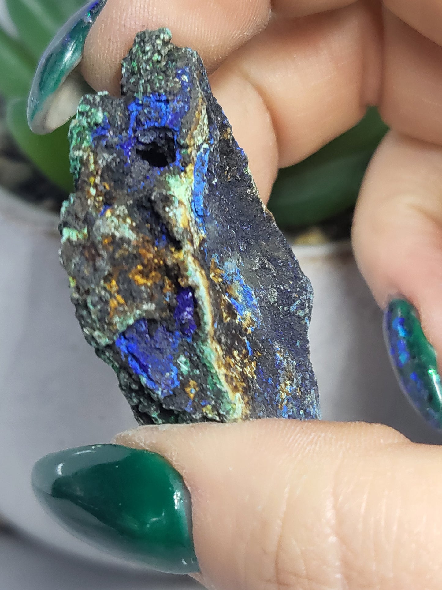 Azurite and malachite
