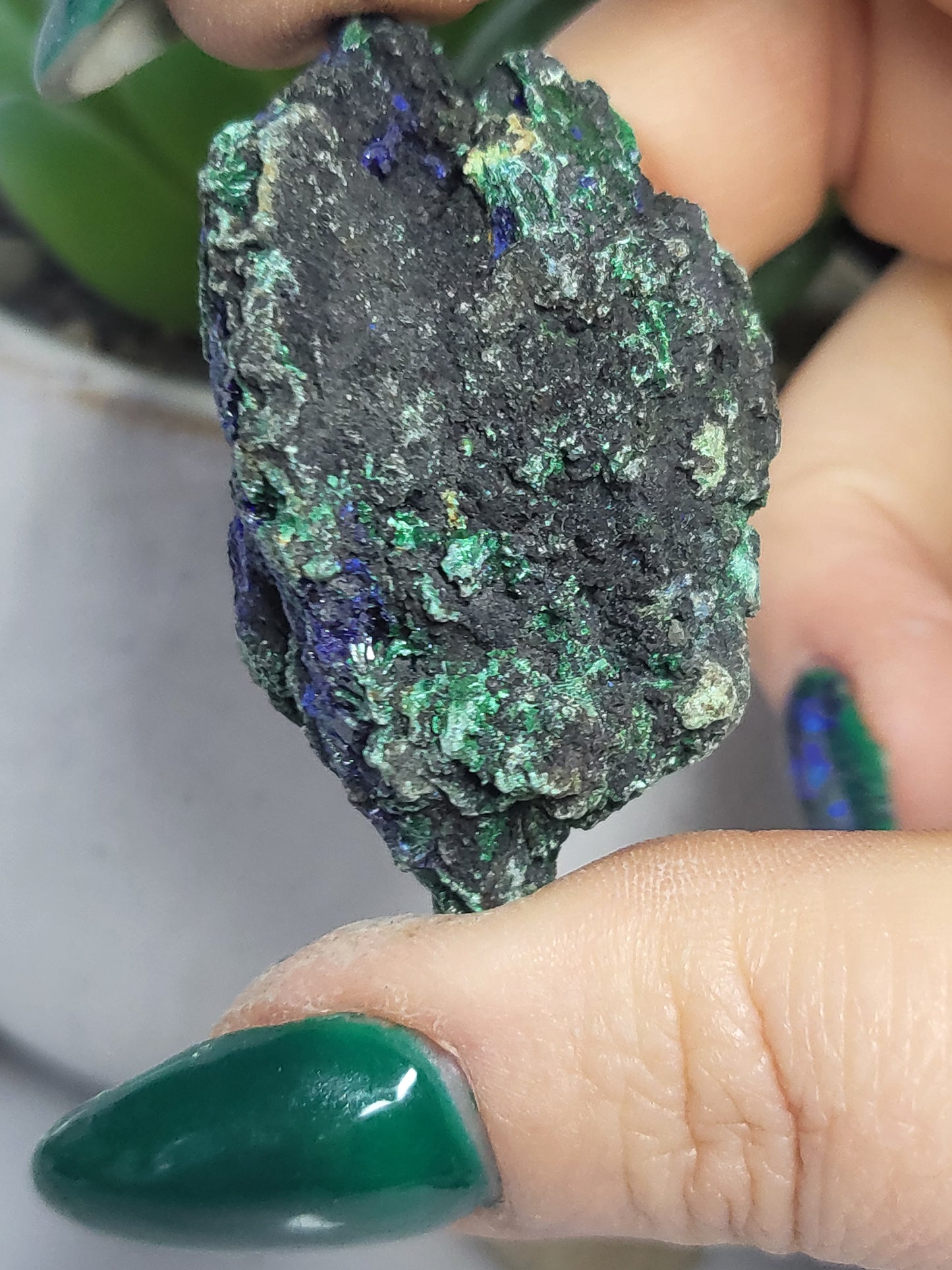 Azurite and malachite