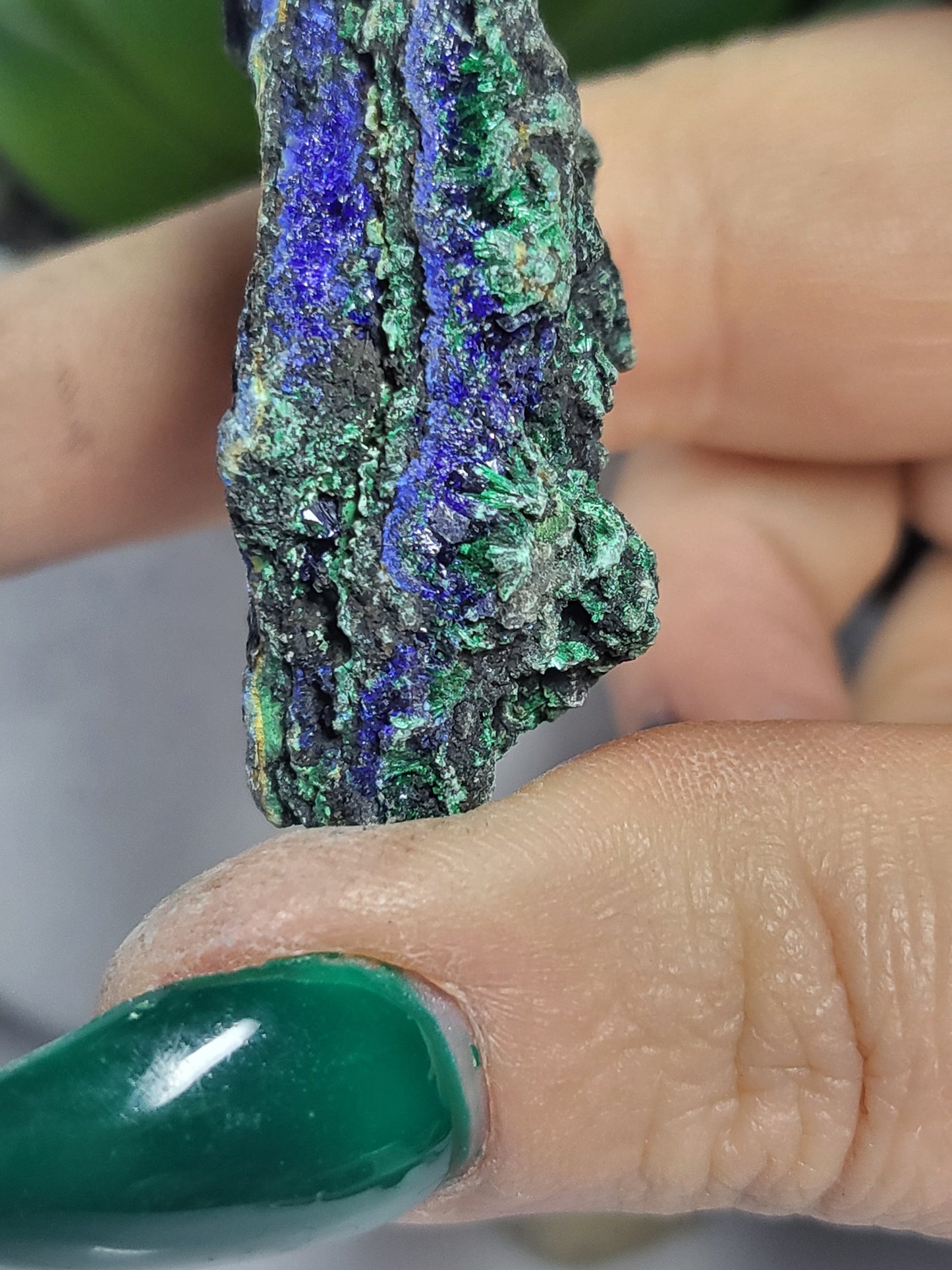 Azurite and malachite