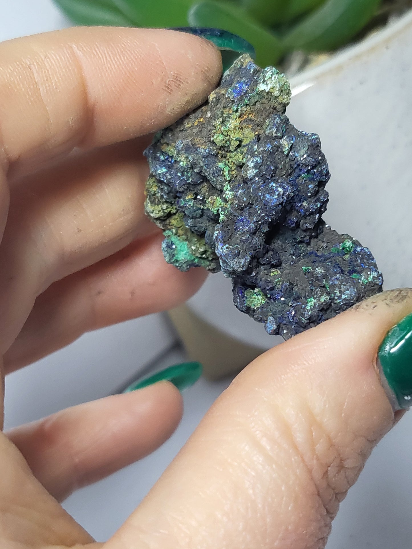 Azurite and malachite