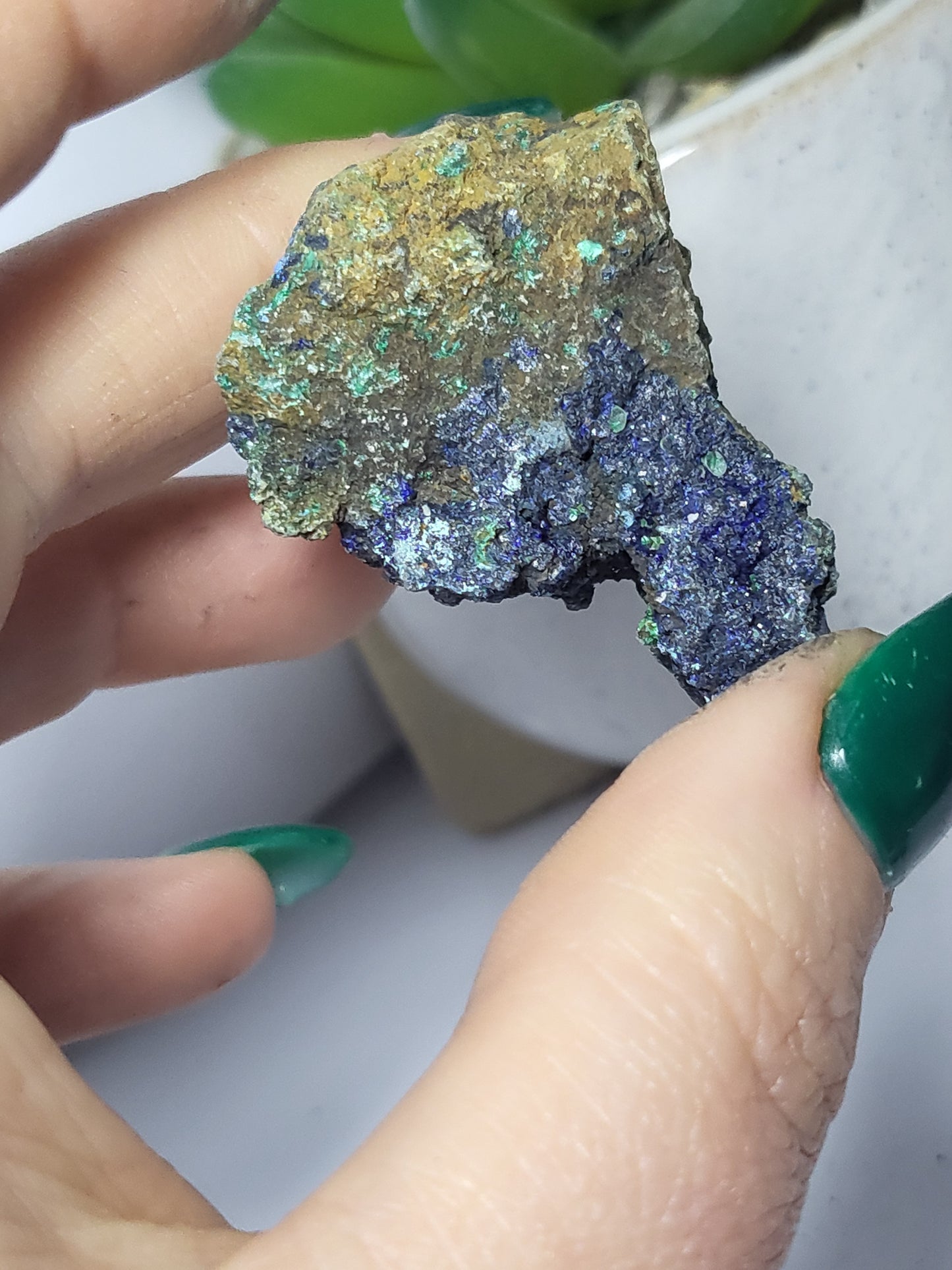 Azurite and malachite