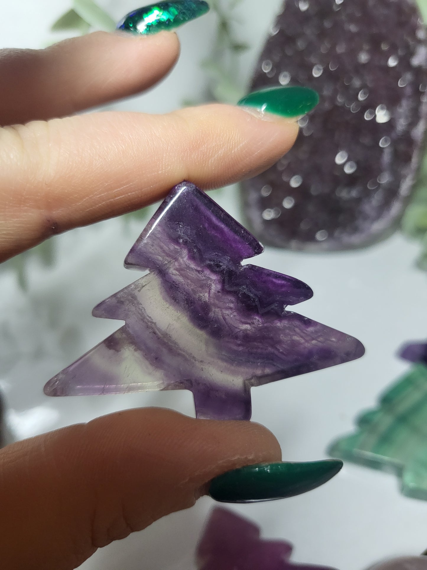 Fluorite Christmas tree