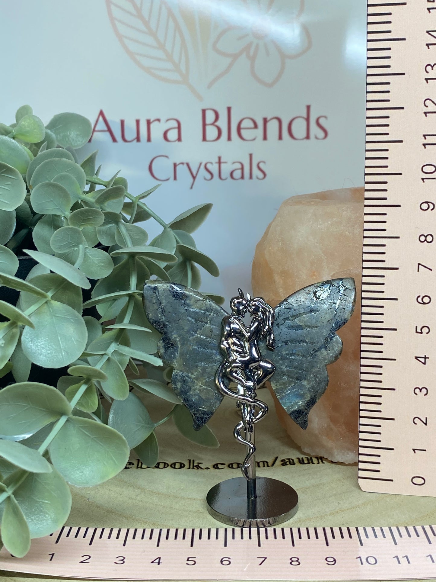 Labradorite Devil and Woman Wings