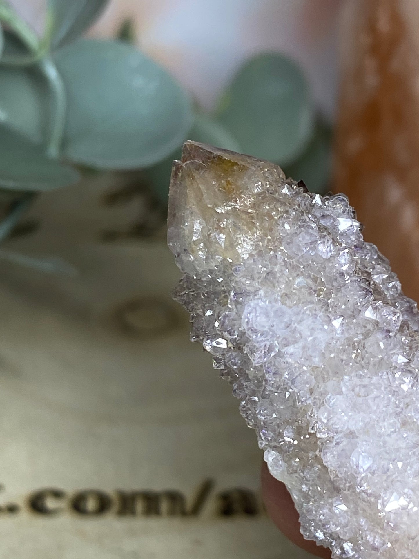 Spirit Smokey Amethyst (golden healer inclusions)