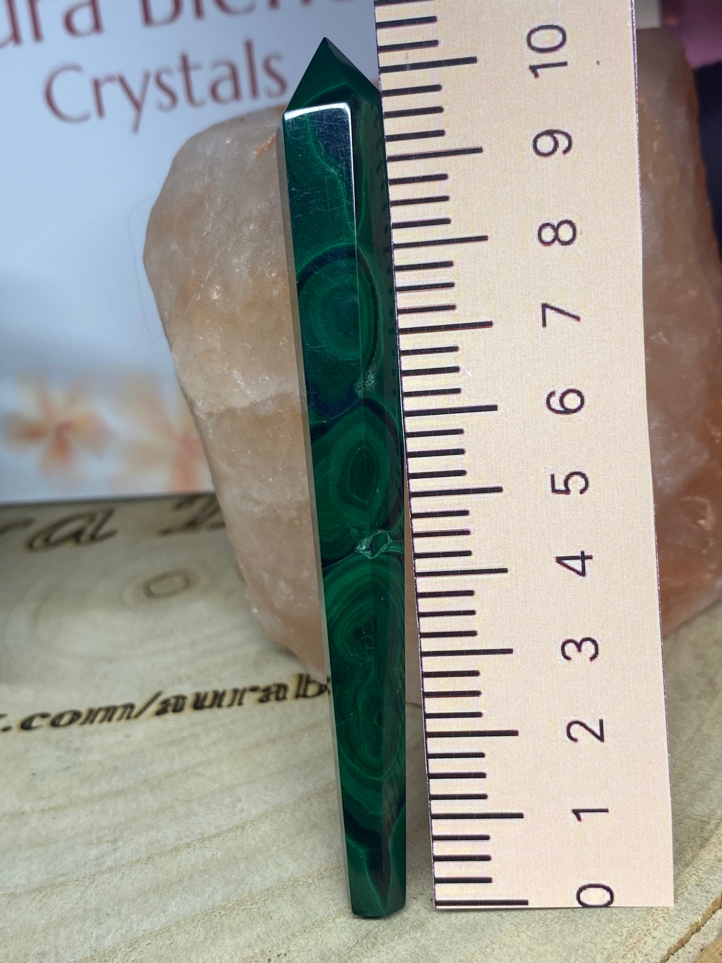 Malachite wand