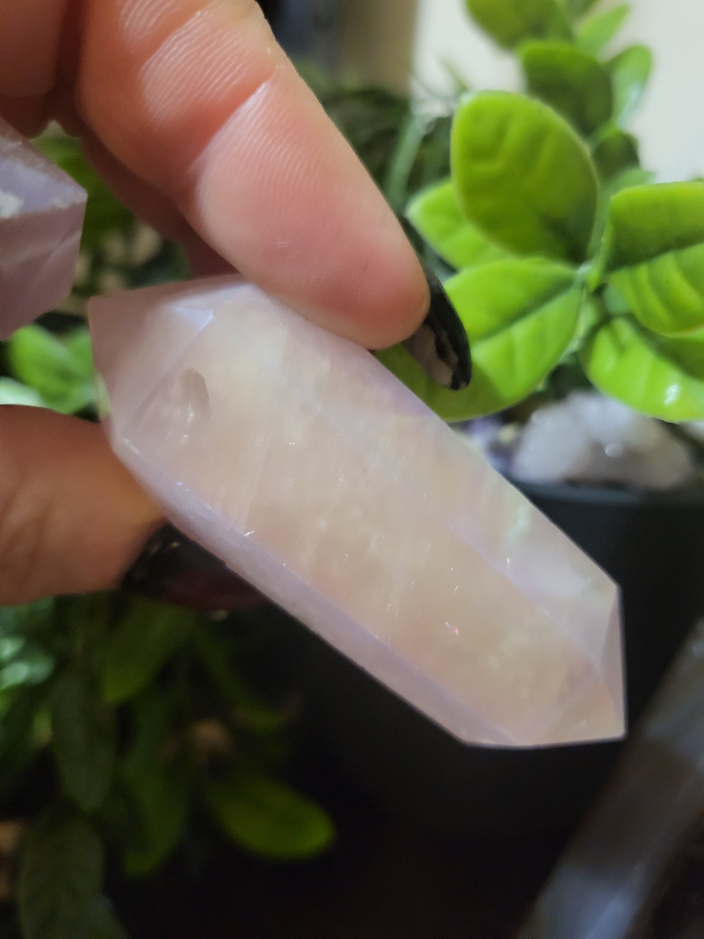 Aura Rose Quartz Double Point