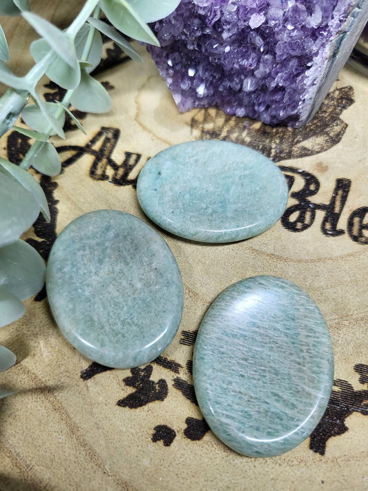 Amazonite worry stone