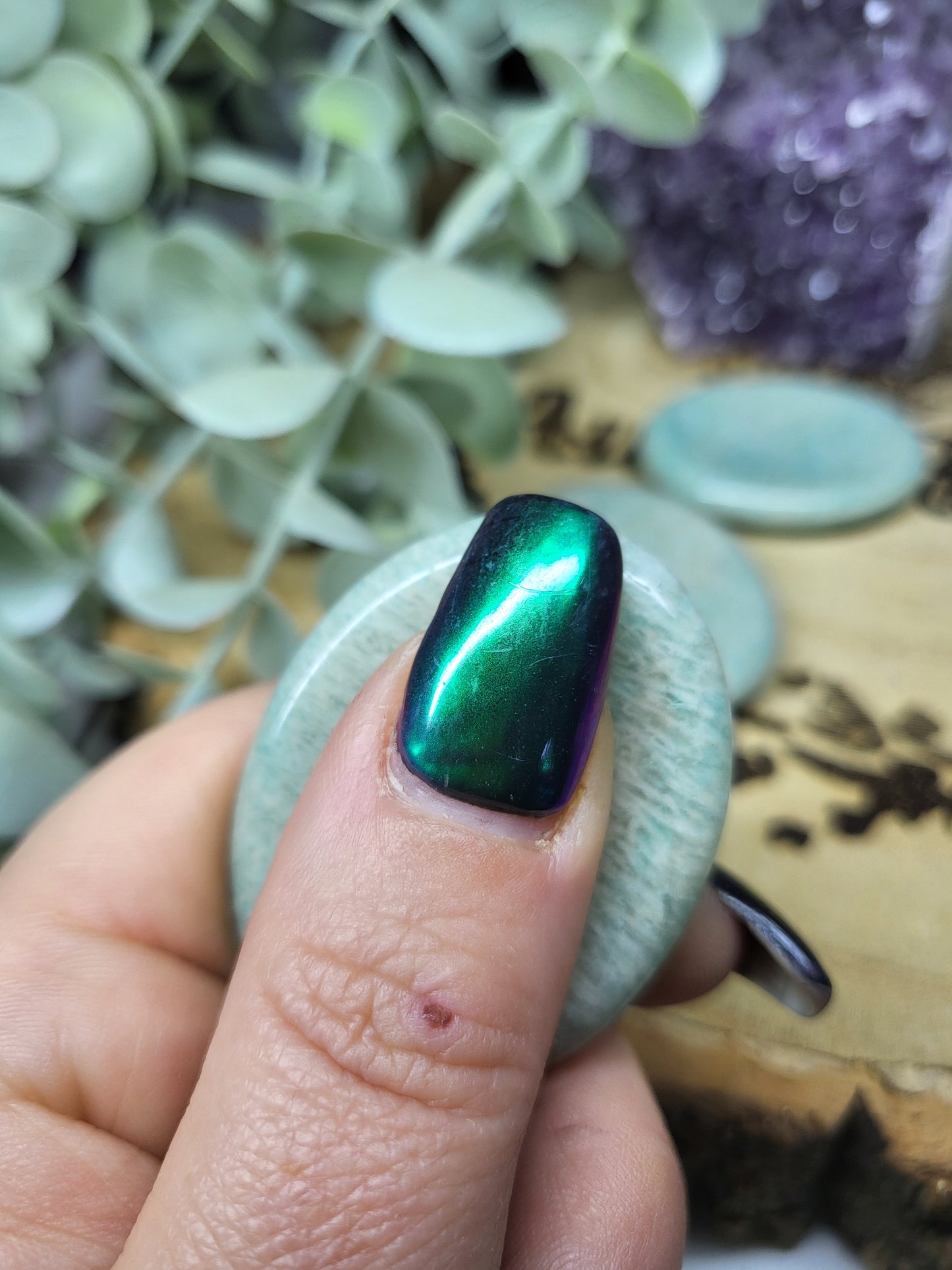 Amazonite worry stone