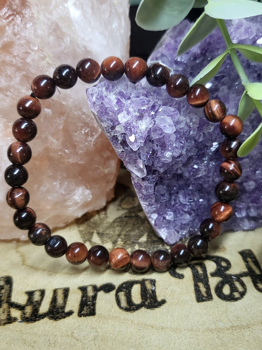 Red tigers eye bracelet