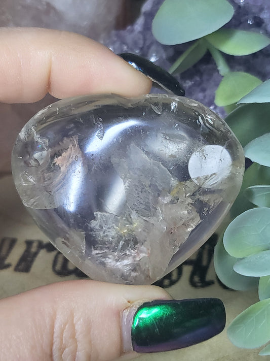 Smokey quartz heart