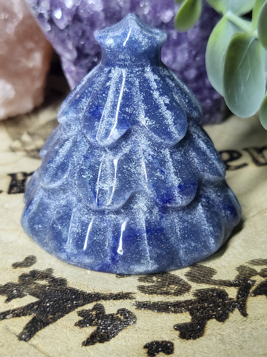Blue Aventurine Christmas tree